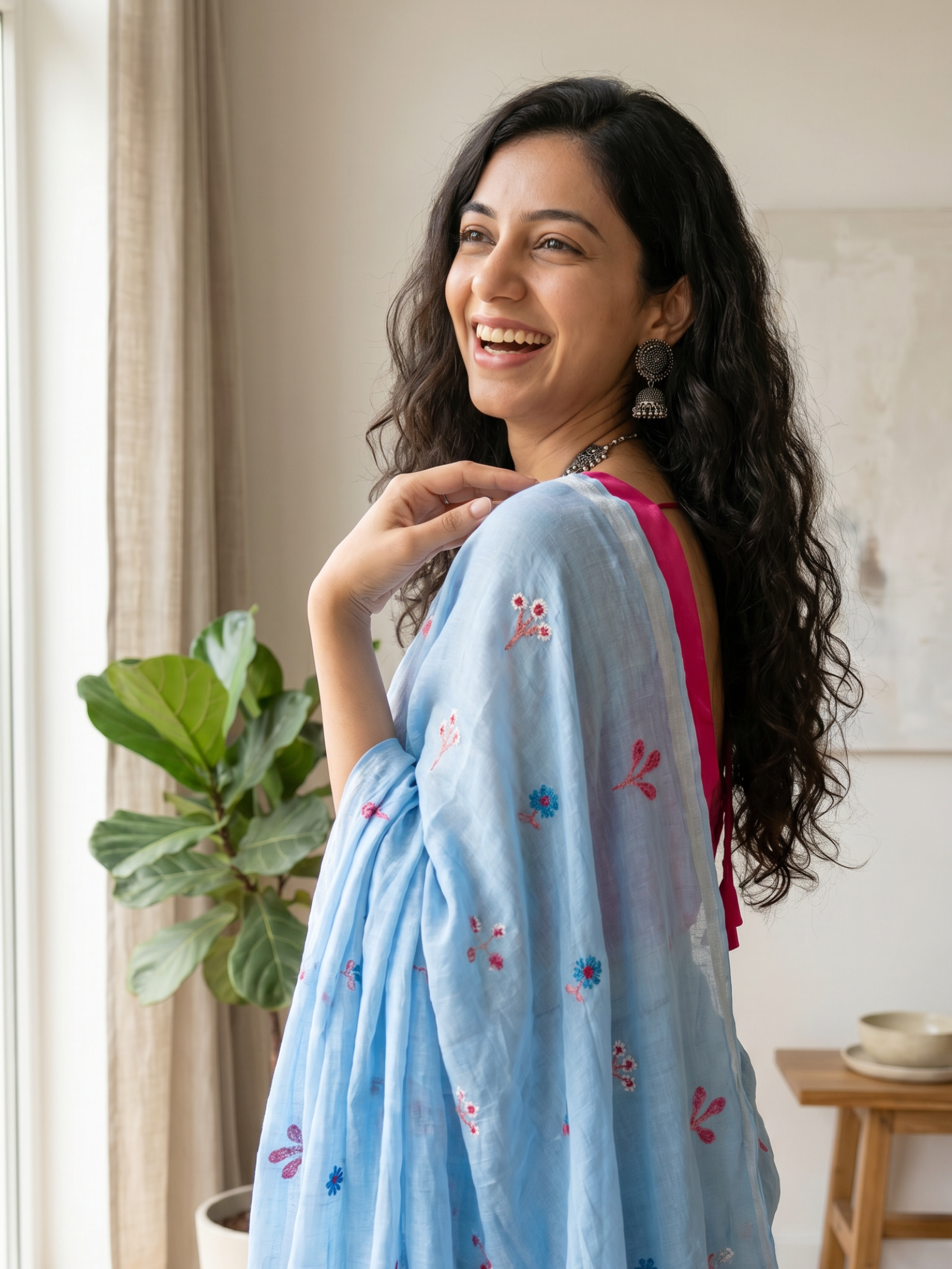 Meher Mulmul Saree