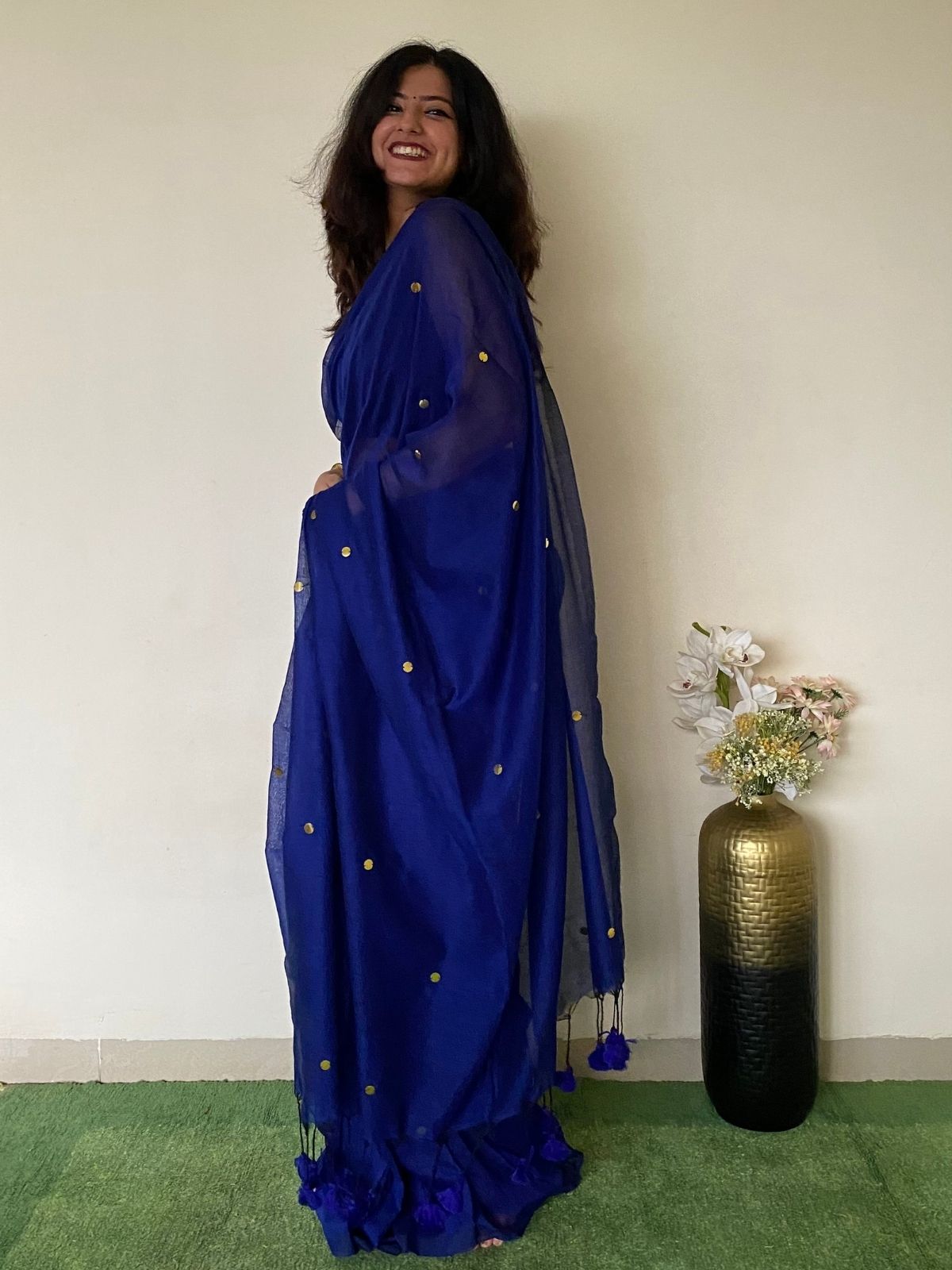 Seaview Khadi Cotton Saree
