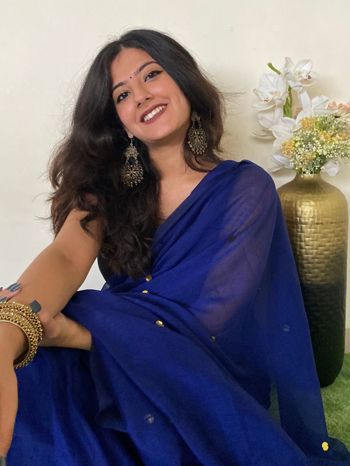 Seaview Khadi Cotton Saree