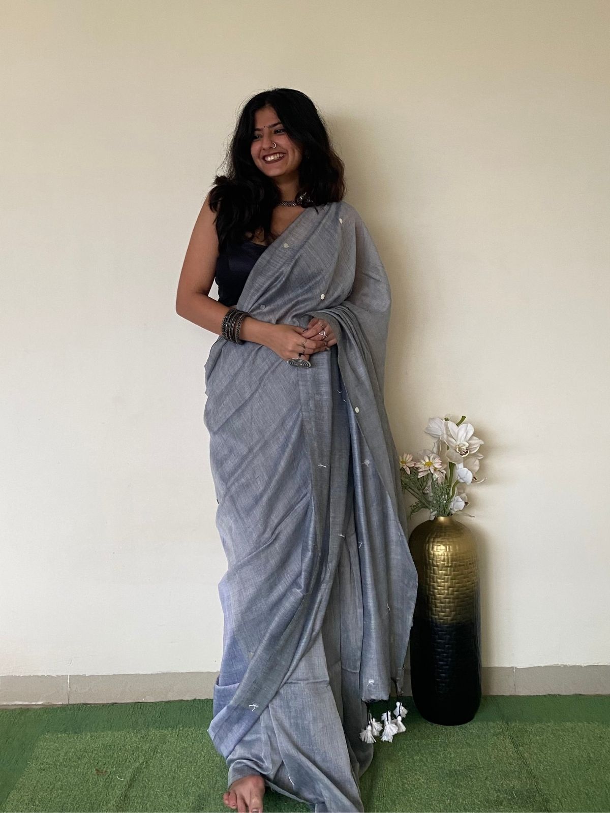 Dolphin Khadi Cotton Saree