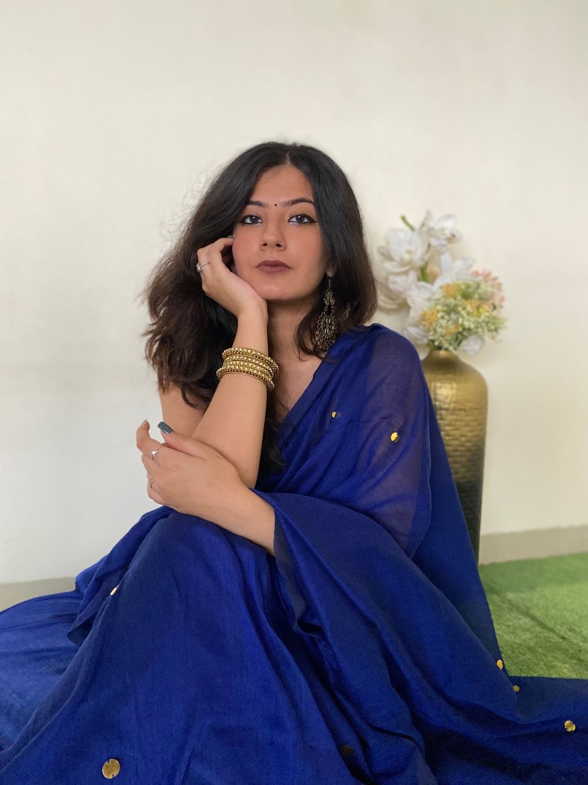 Seaview Khadi Cotton Saree