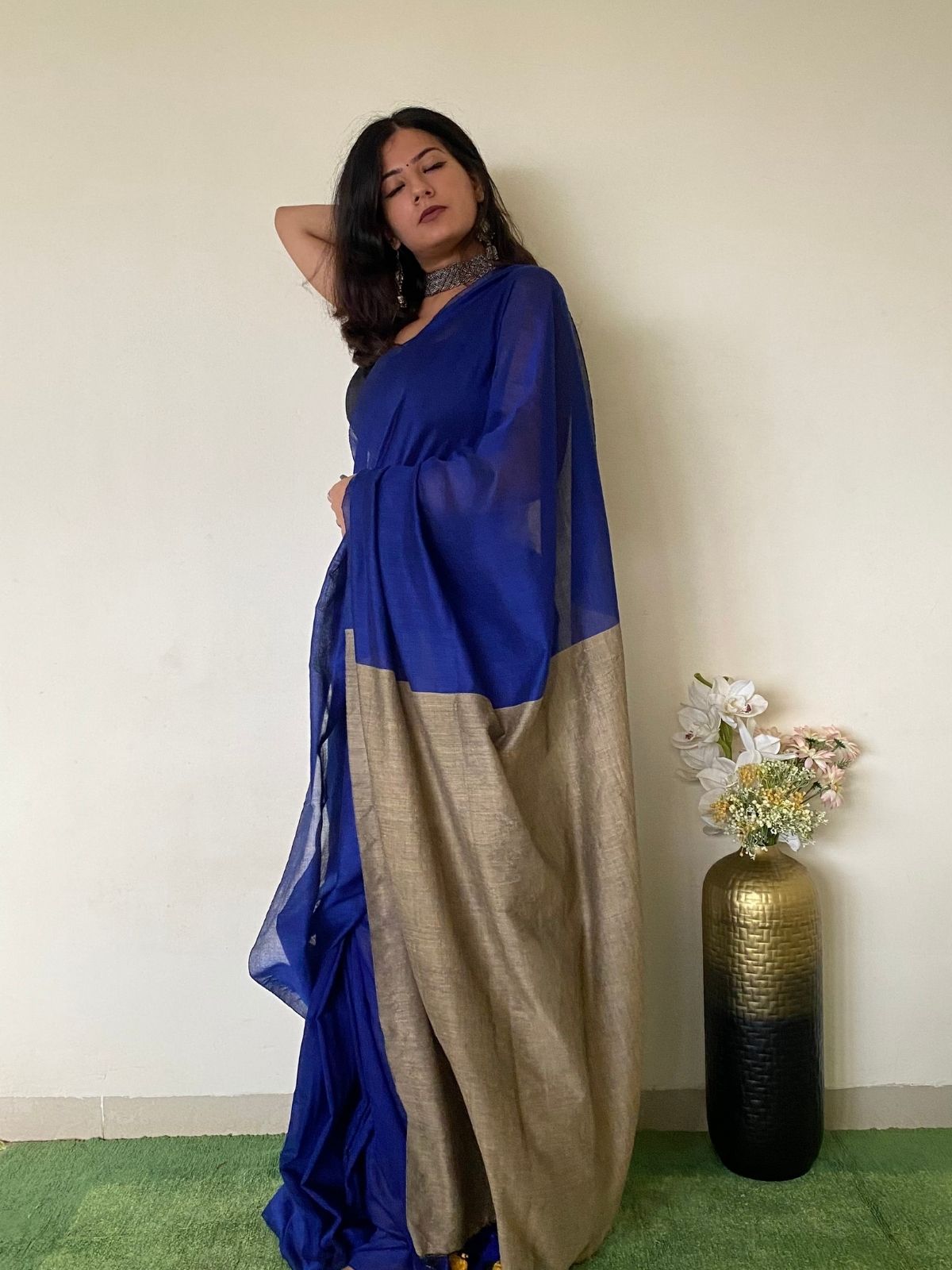 Tempting Khadi Cotton Saree