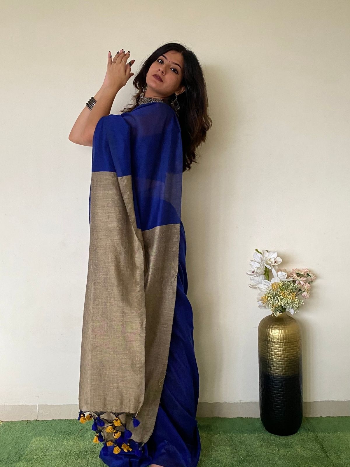 Tempting Khadi Cotton Saree