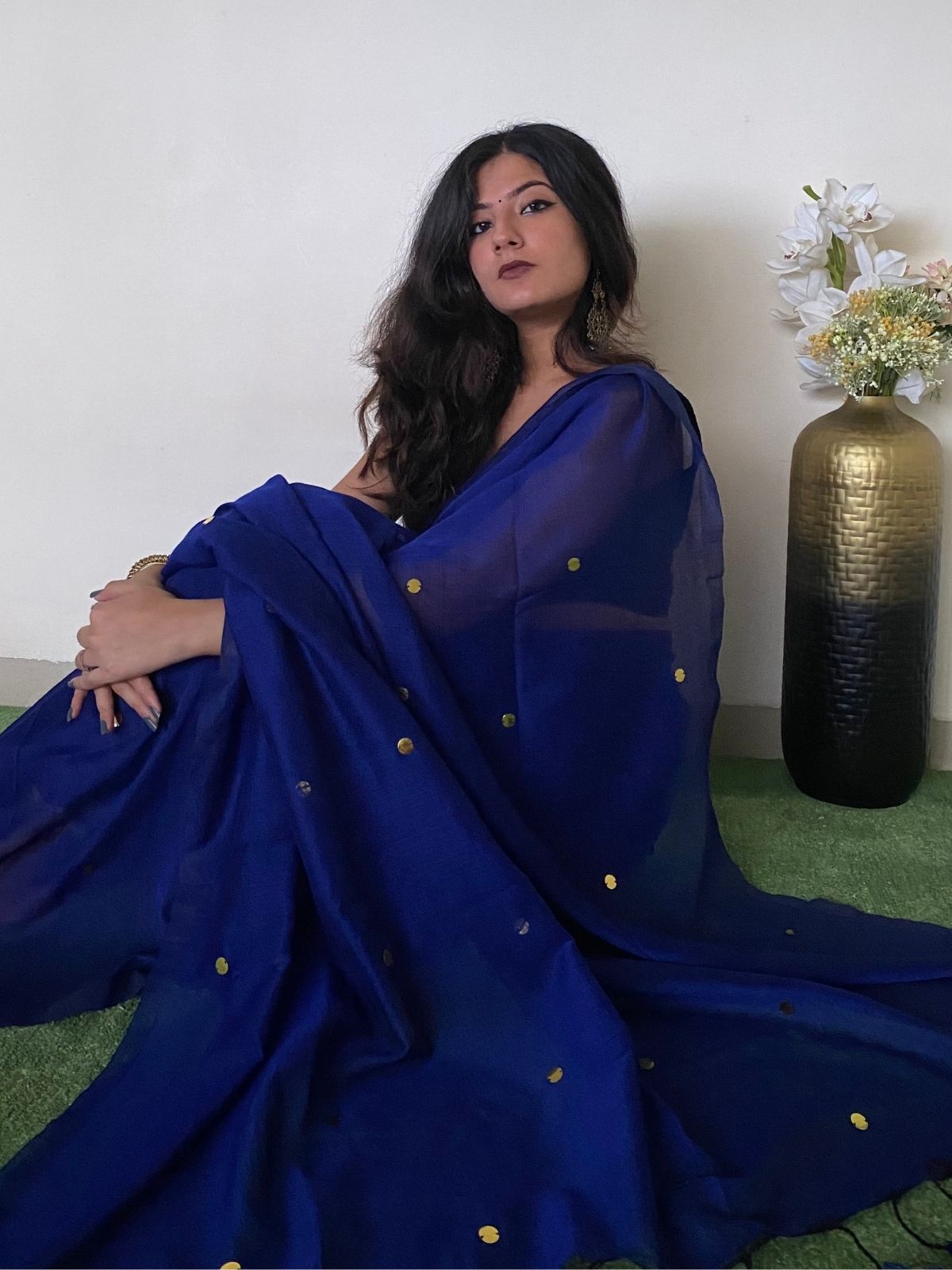 Seaview Khadi Cotton Saree