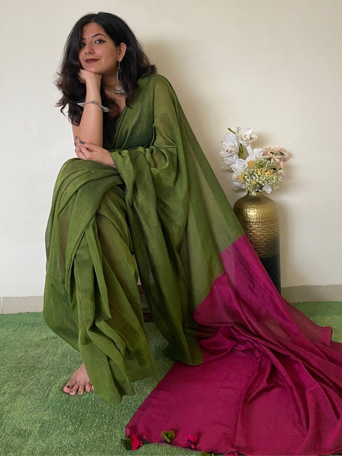 Darling Khadi Cotton Saree