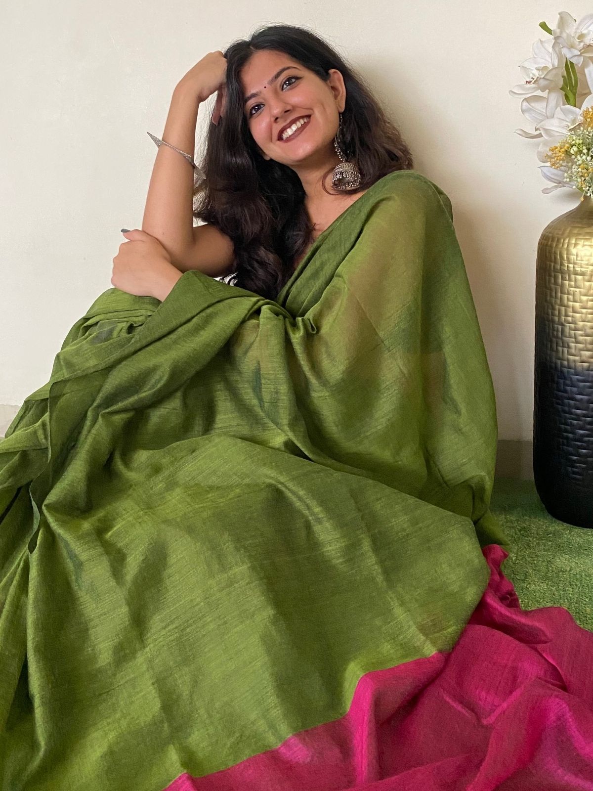 Darling Khadi Cotton Saree