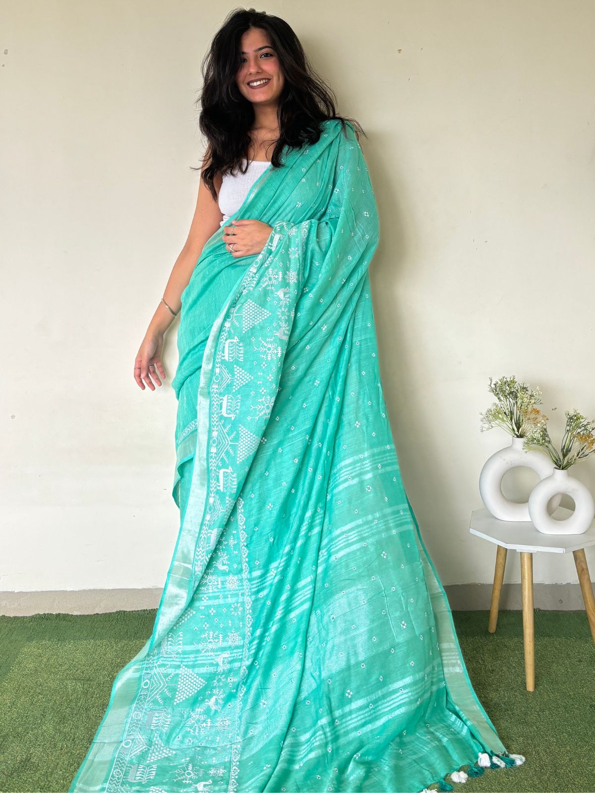 Alankriti Warli Print Saree