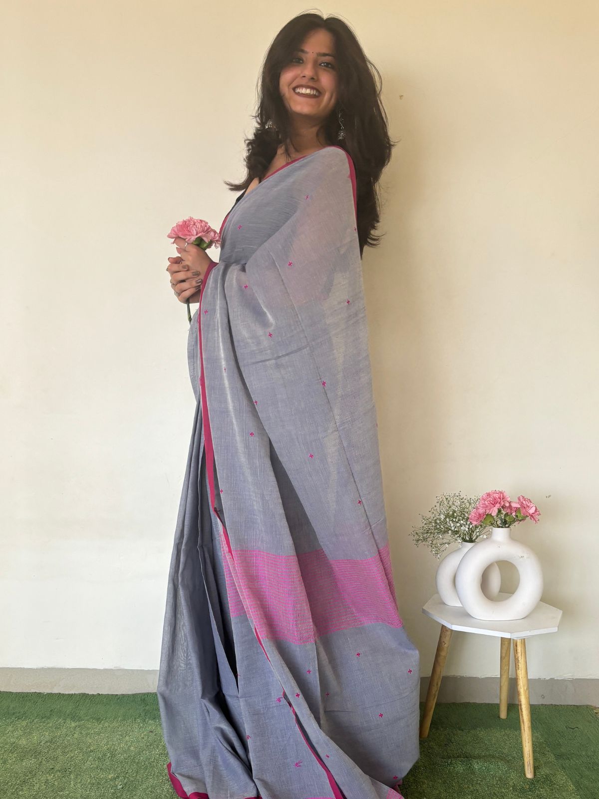 Dhundhlee Raat Cotton Saree