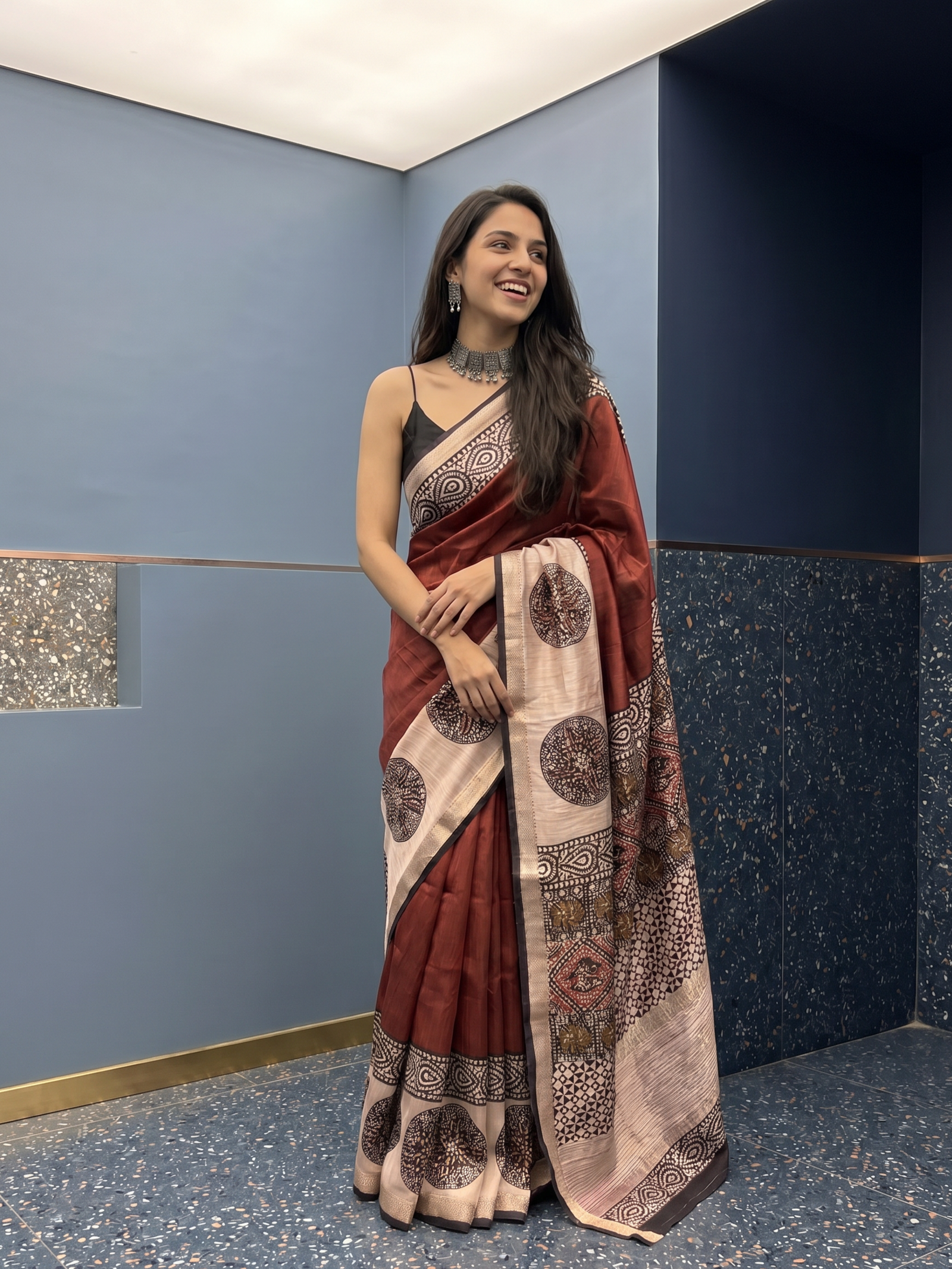 Amara Maheshwari Cotton Silk Saree