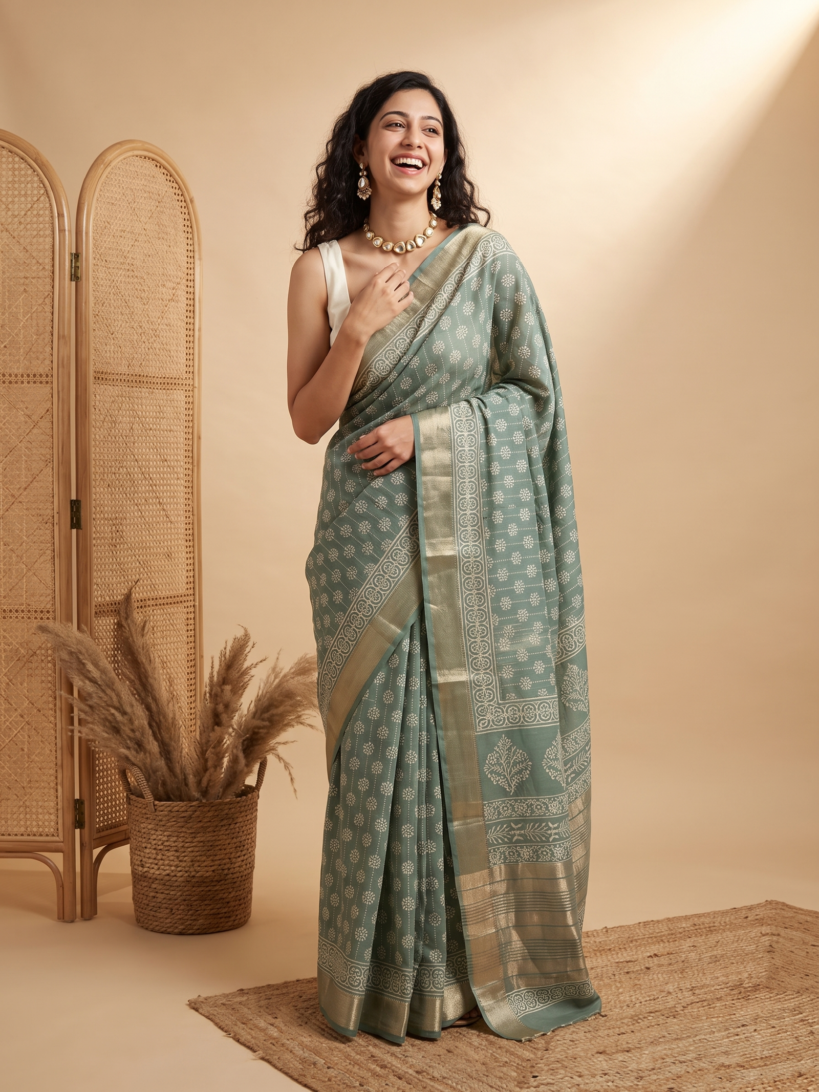 Hiranyaa Maheshwari Cotton Silk saree