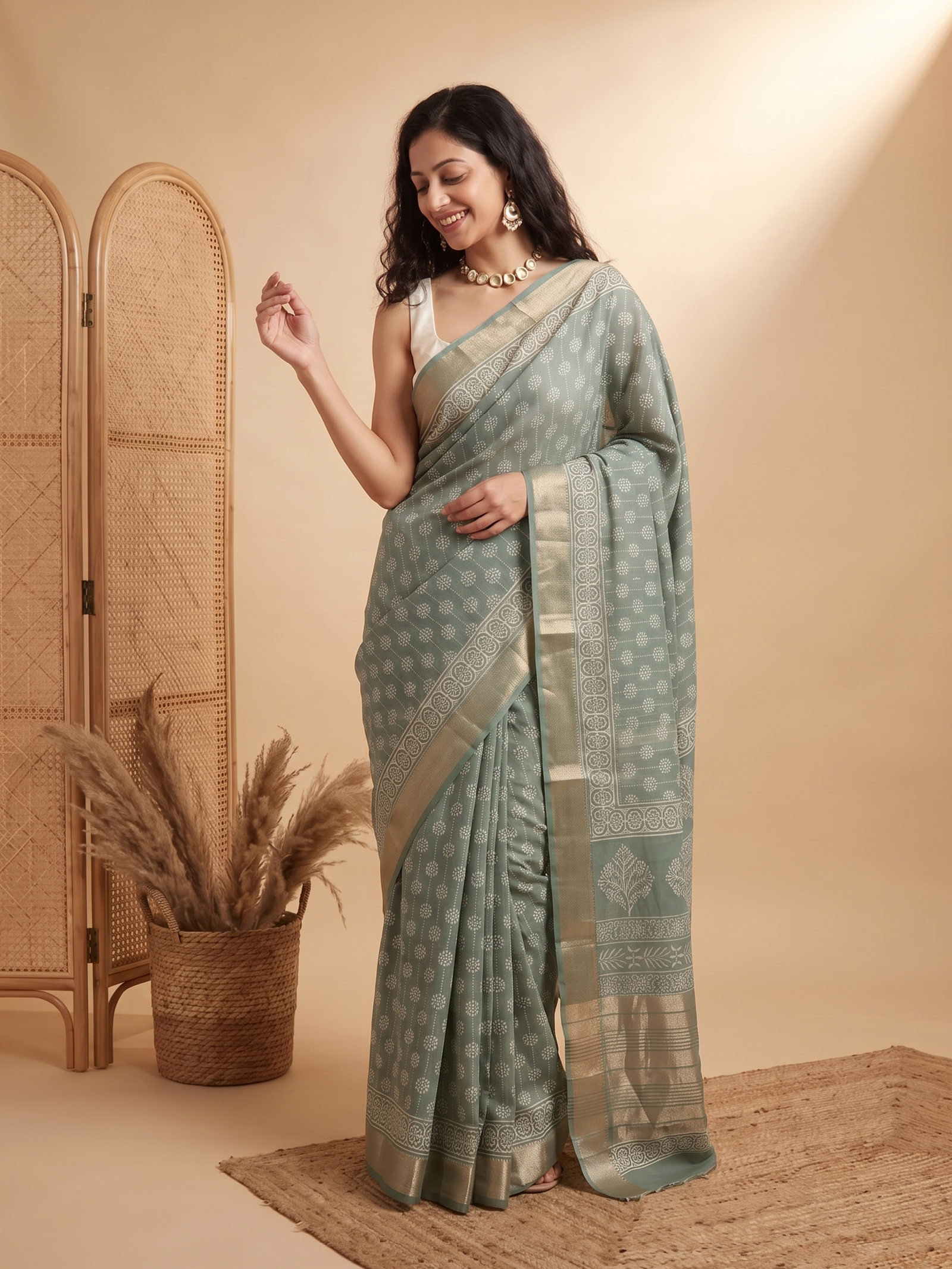 Hiranyaa Maheshwari Cotton Silk saree