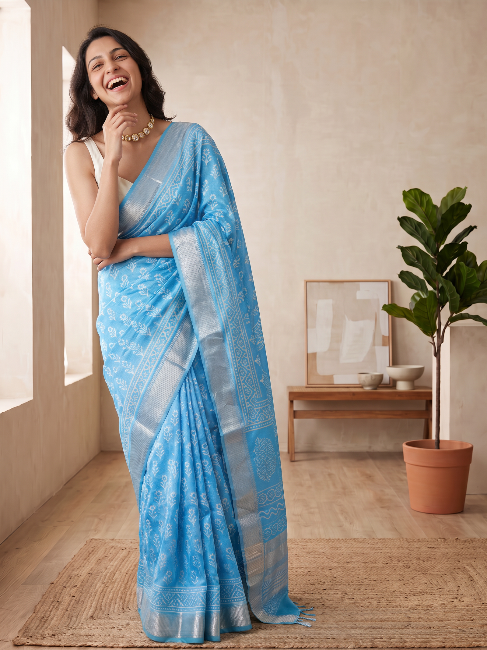 Eira Maheshwari Cotton Silk Saree