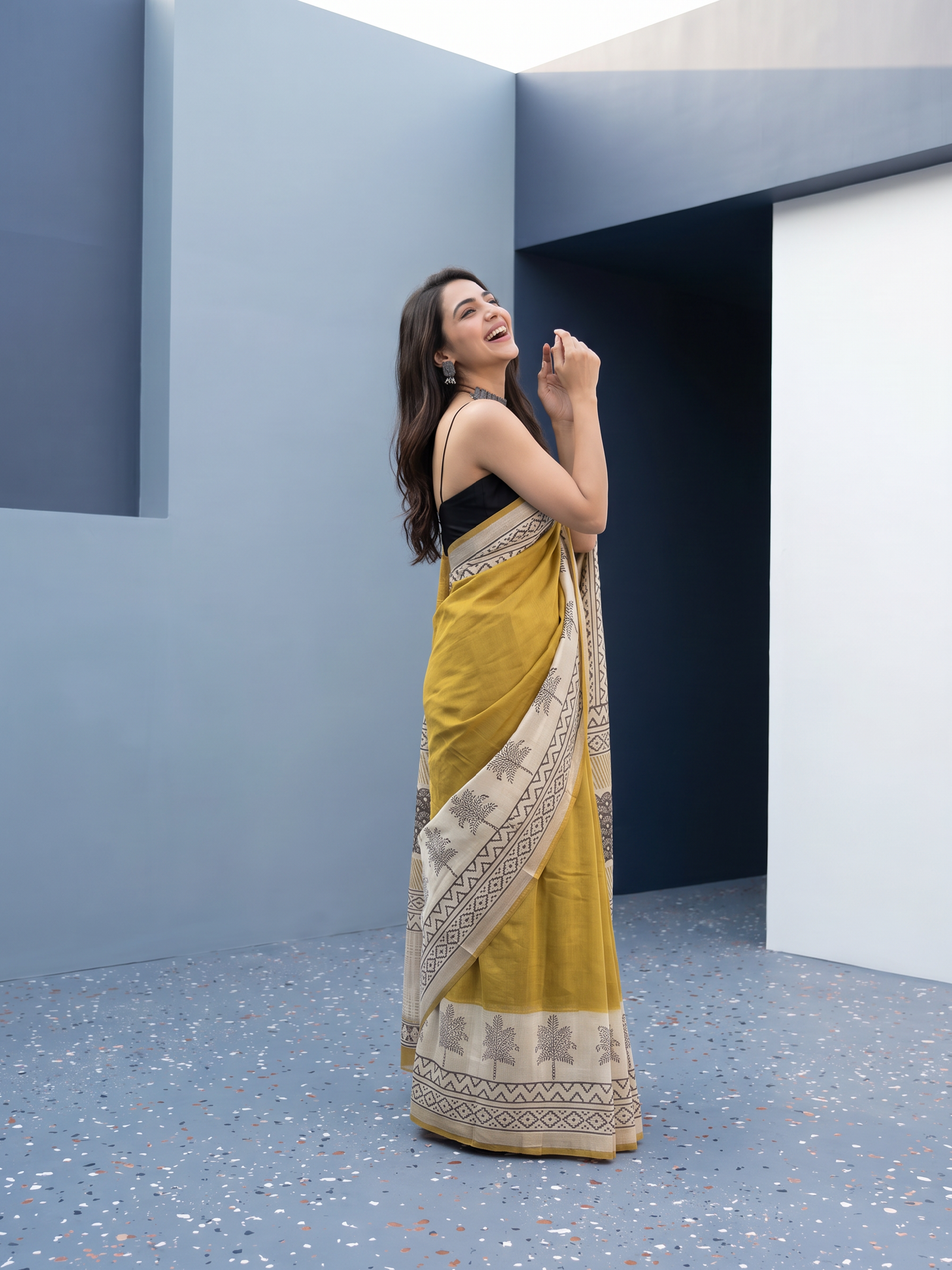 Elara Maheshwari Cotton Silk Saree