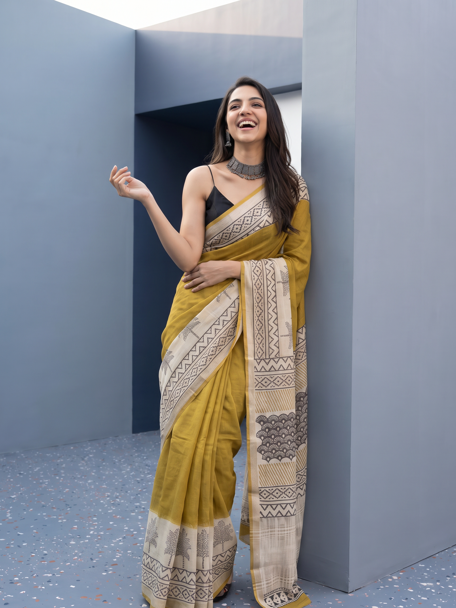 Elara Maheshwari Cotton Silk Saree