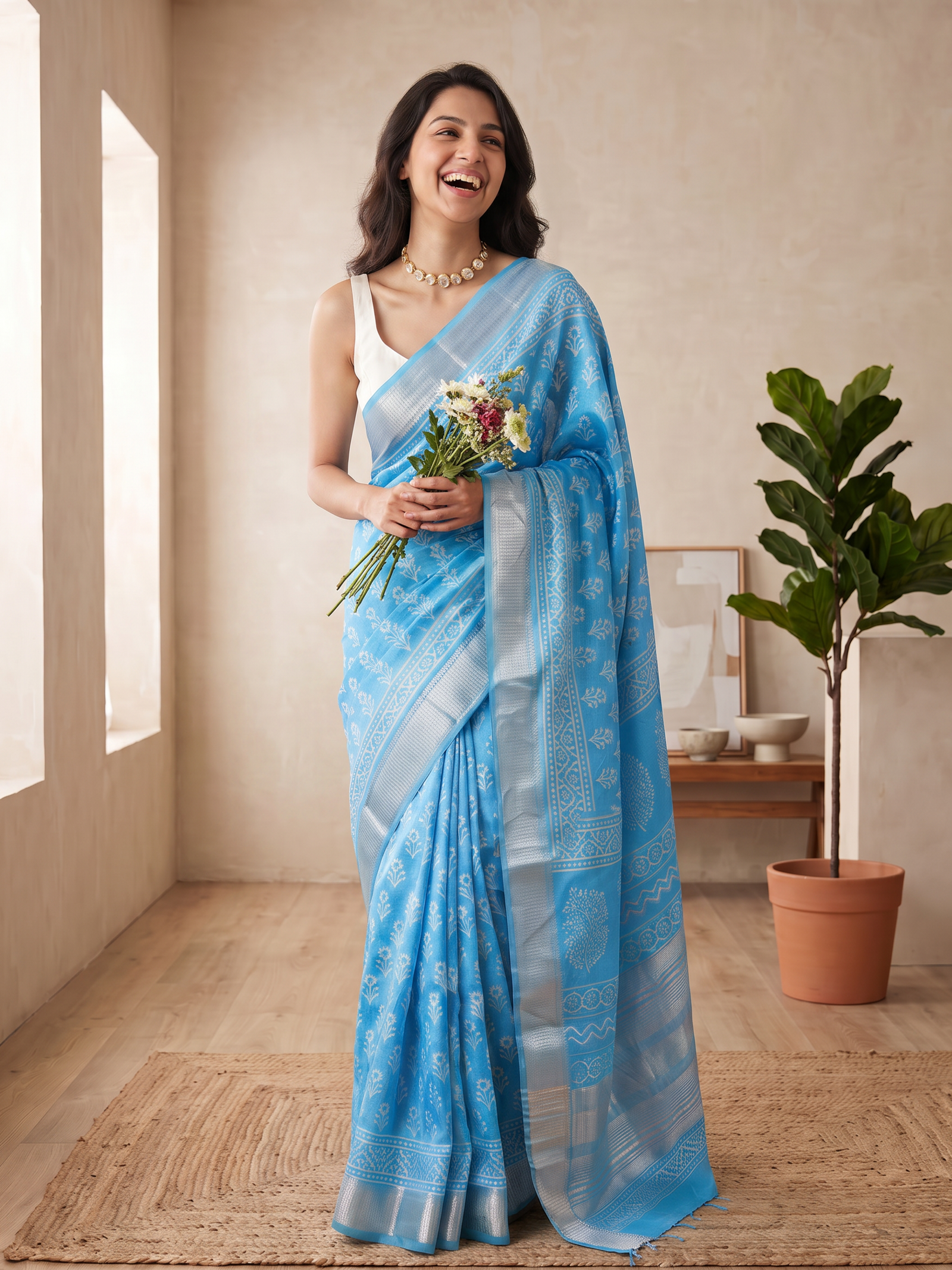Eira Maheshwari Cotton Silk Saree