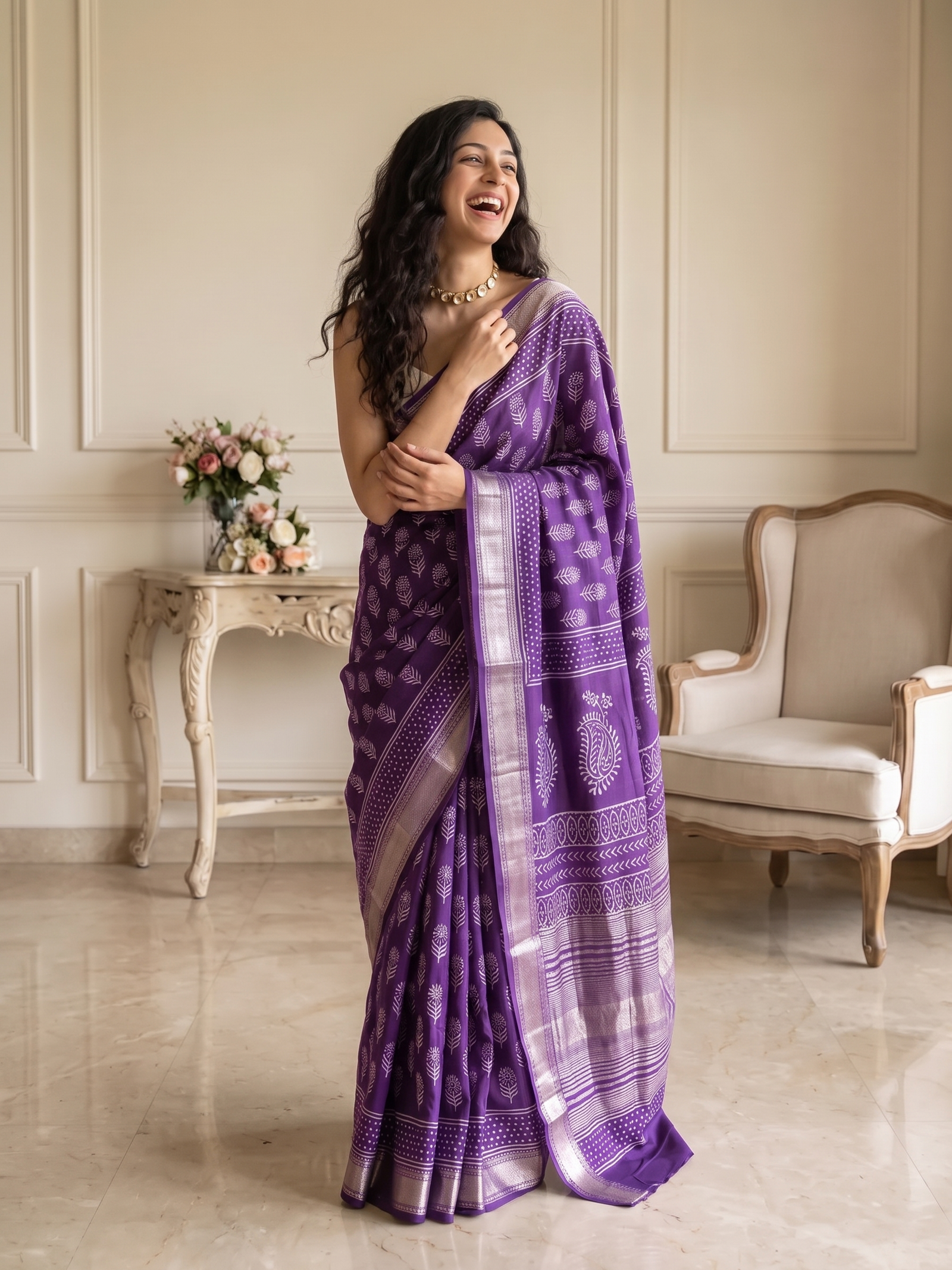 Jamuna Maheshwari Cotton Silk Saree