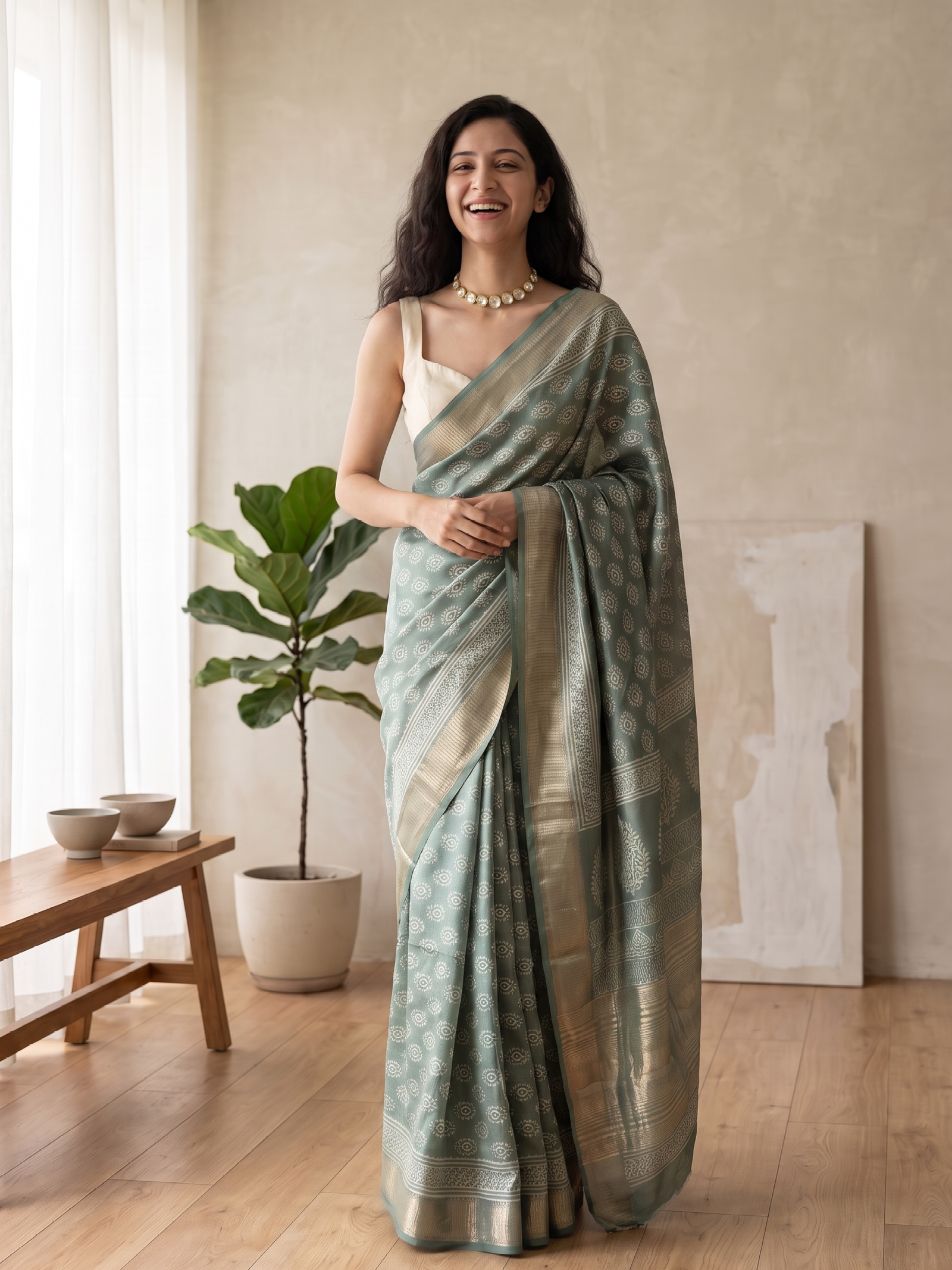 Dhara Maheshwari Cotton Silk Saree