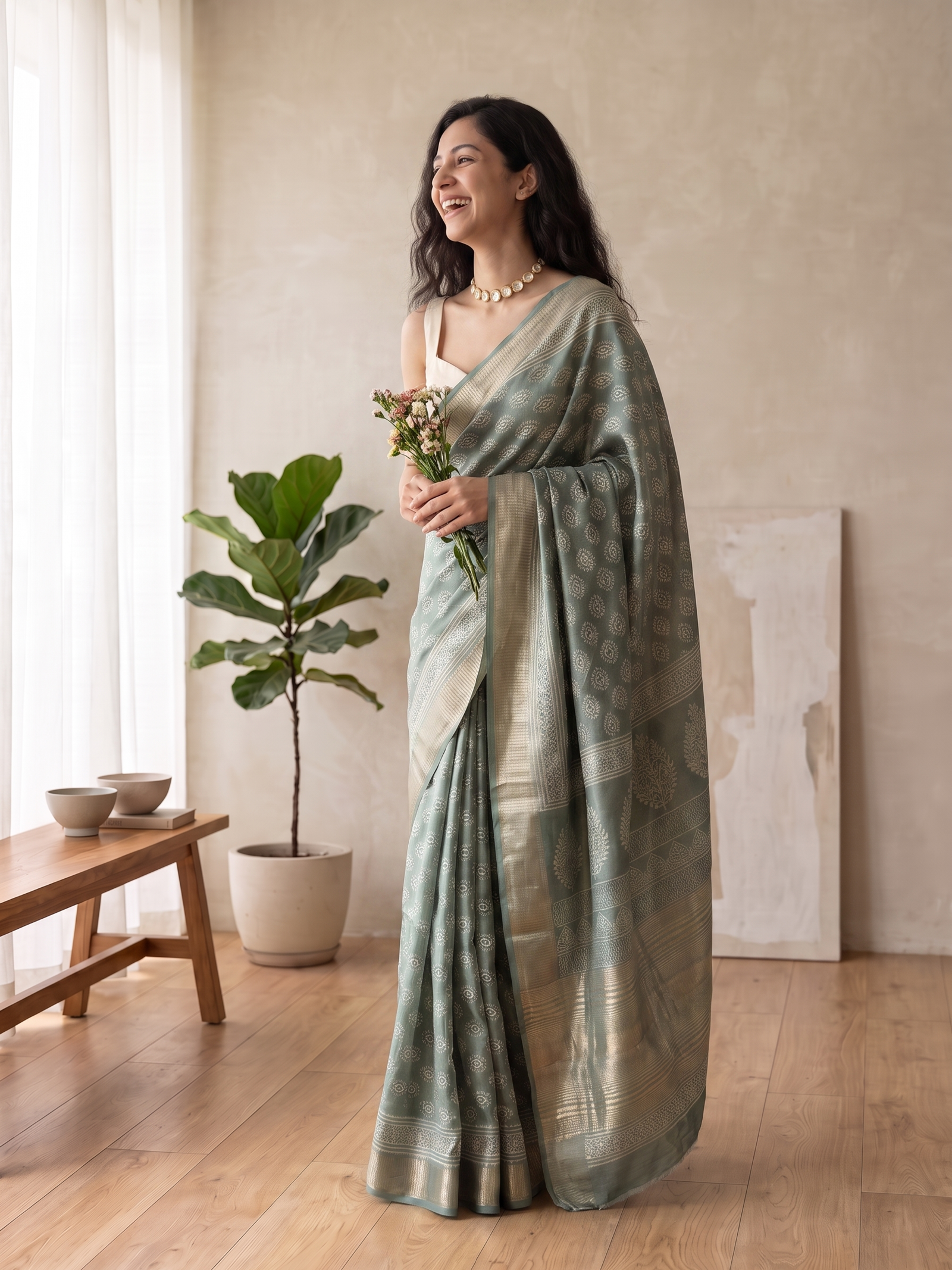 Dhara Maheshwari Cotton Silk Saree