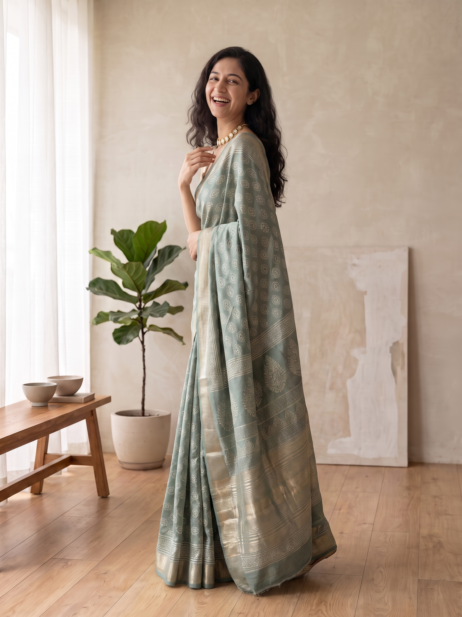 Dhara Maheshwari Cotton Silk Saree
