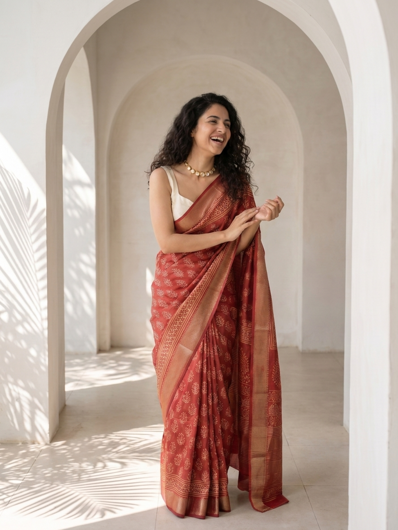 Roshni Maheshwari Cotton Silk Saree