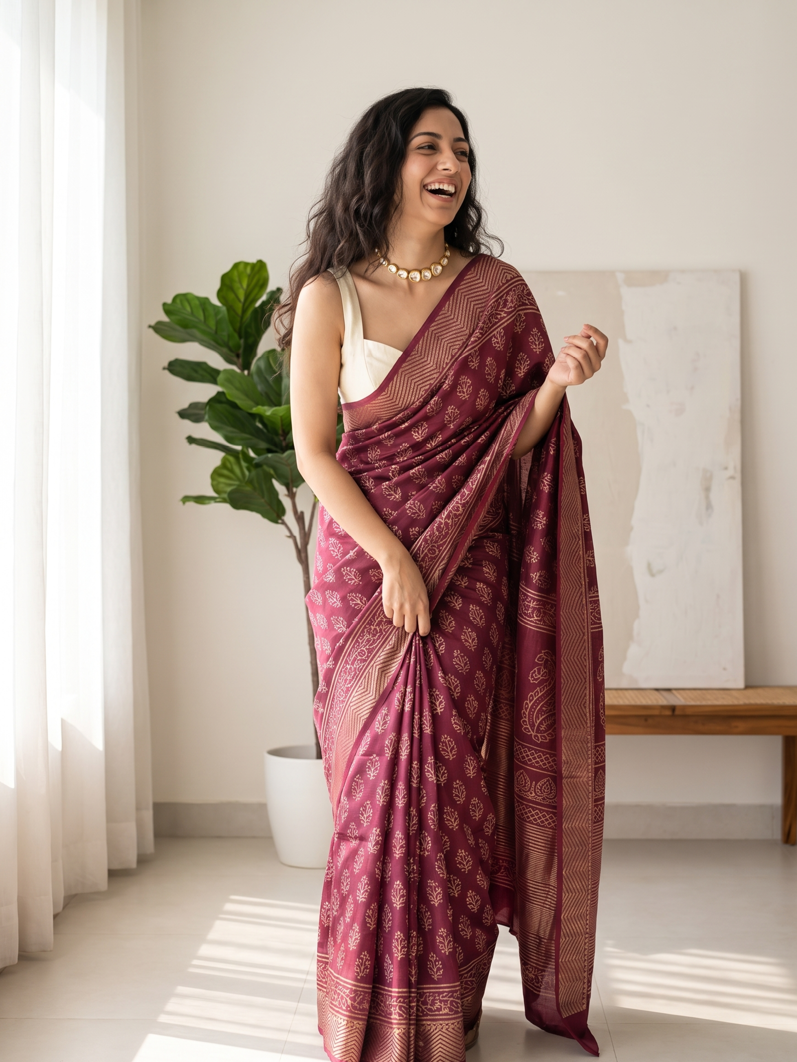 Kaladhari Maheshwari Cotton Silk Saree