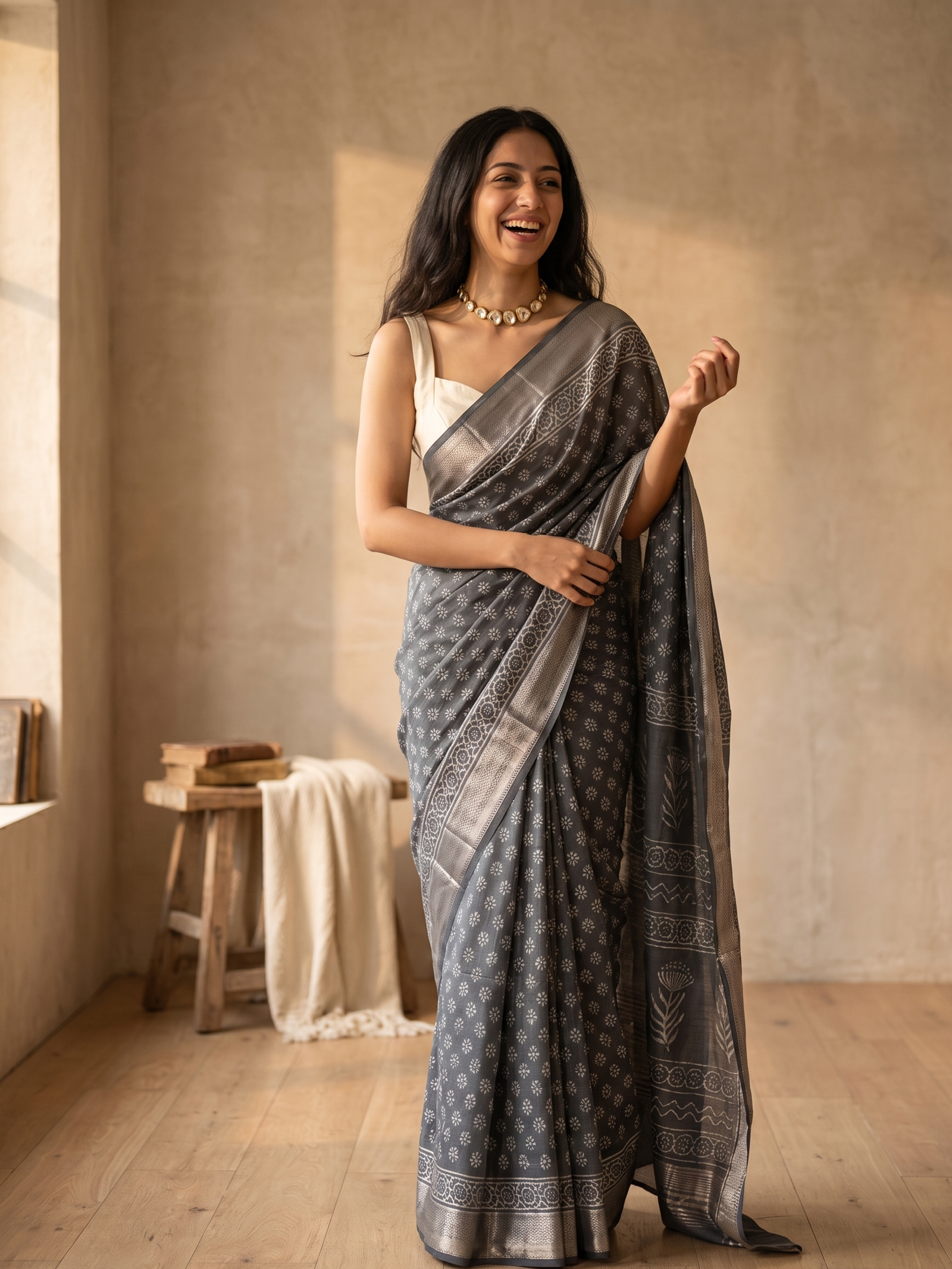 Asavari Maheshwari Cotton Silk Saree