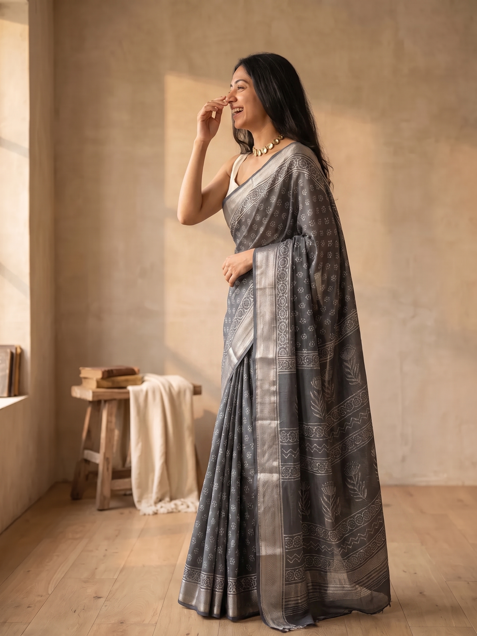 Asavari Maheshwari Cotton Silk Saree