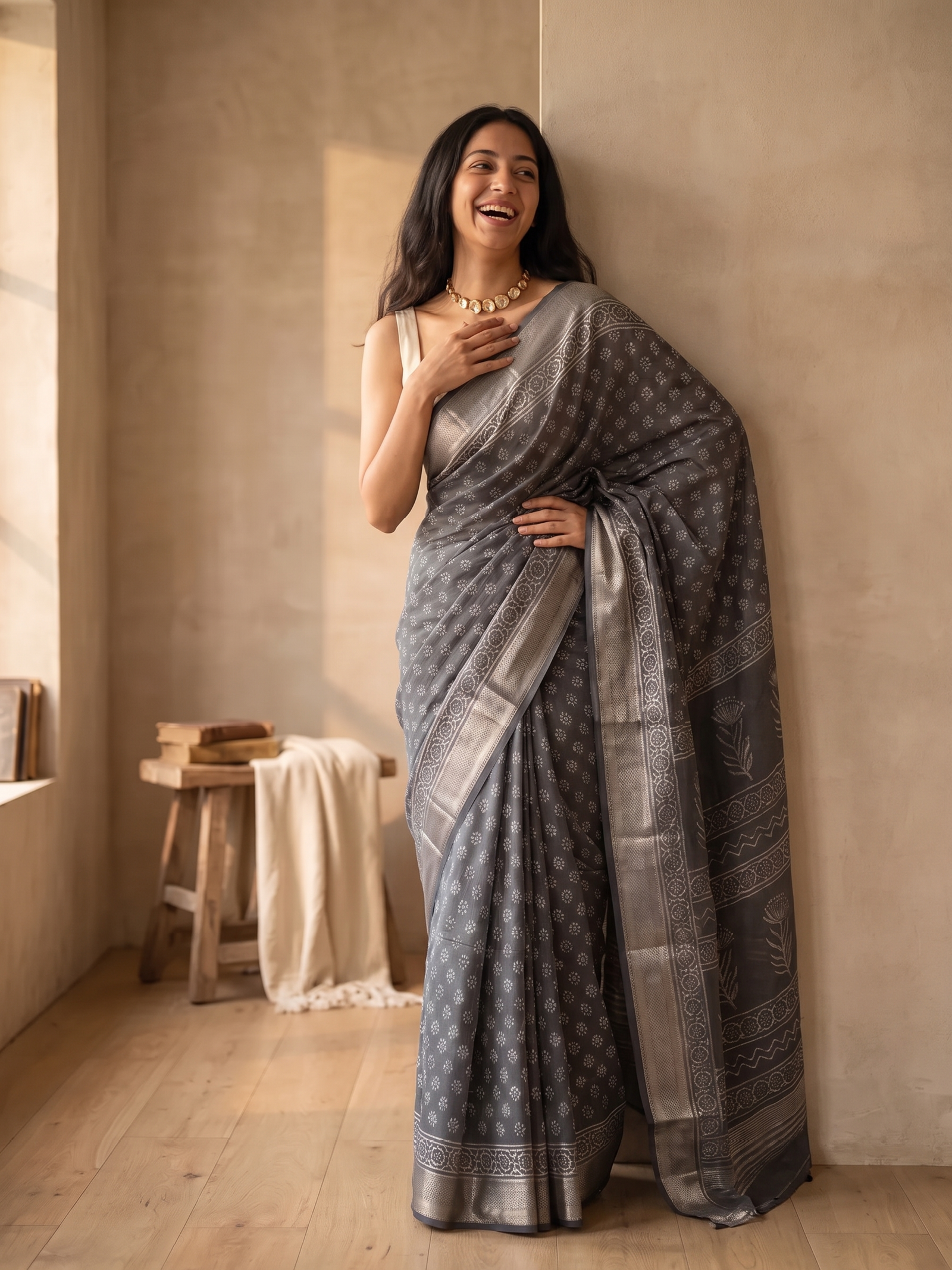 Asavari Maheshwari Cotton Silk Saree