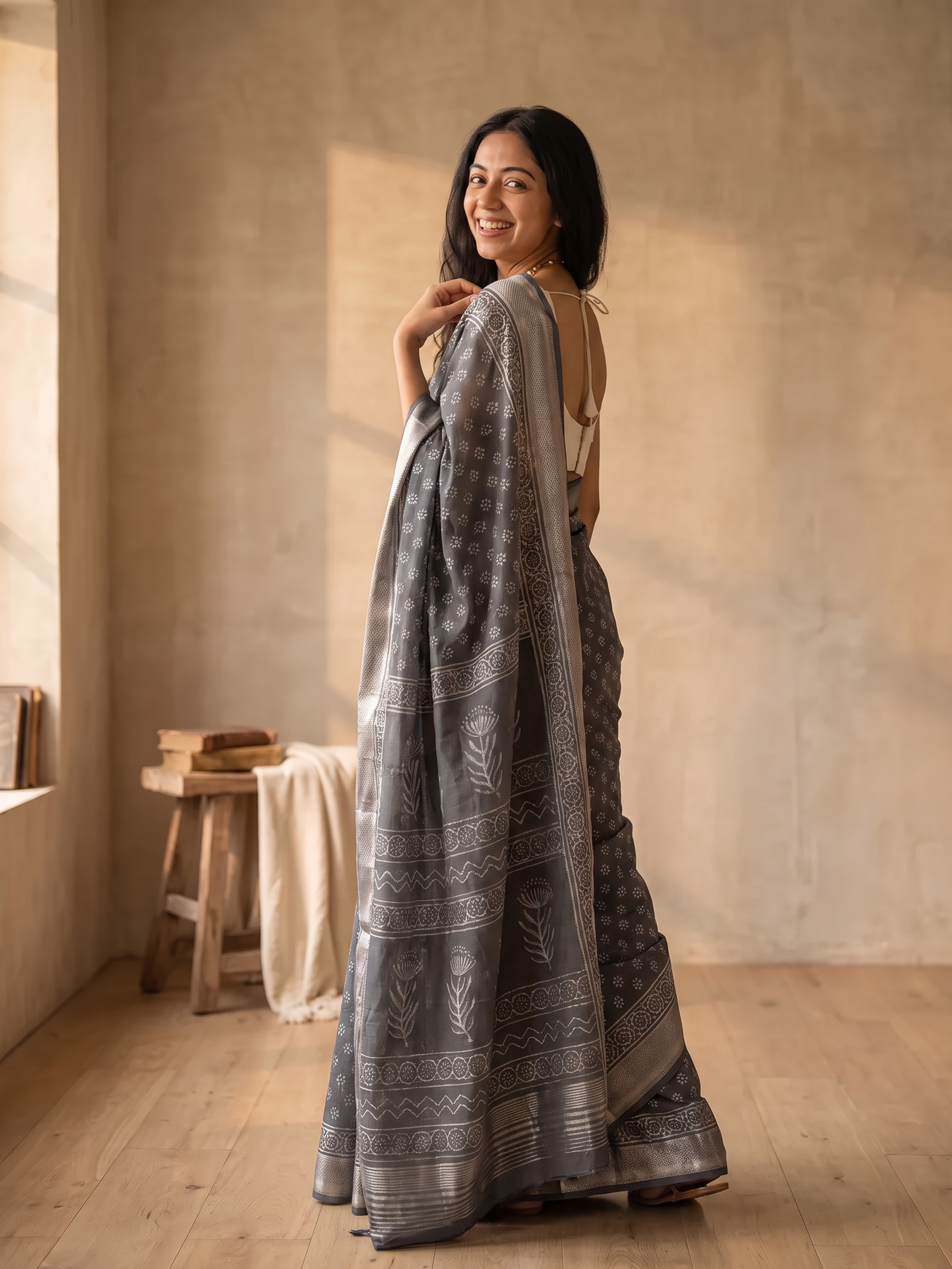 Asavari Maheshwari Cotton Silk Saree