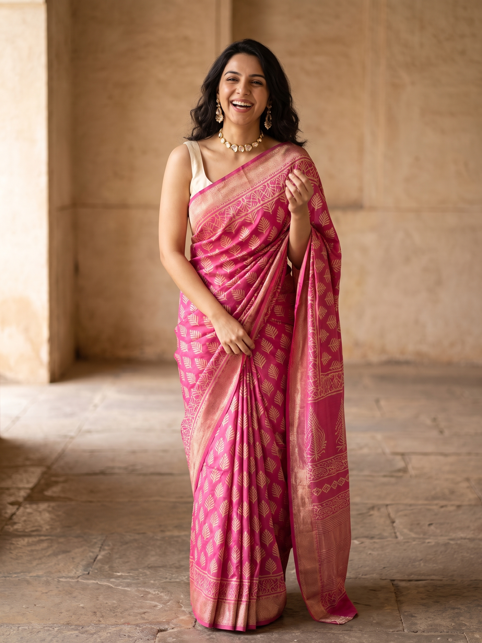 Ekavali Maheshwari Cotton Silk Saree