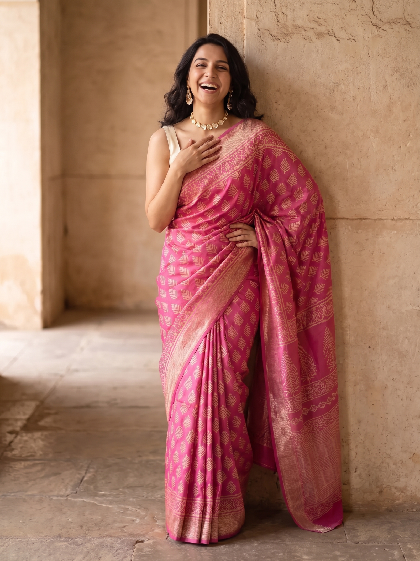 Ekavali Maheshwari Cotton Silk Saree