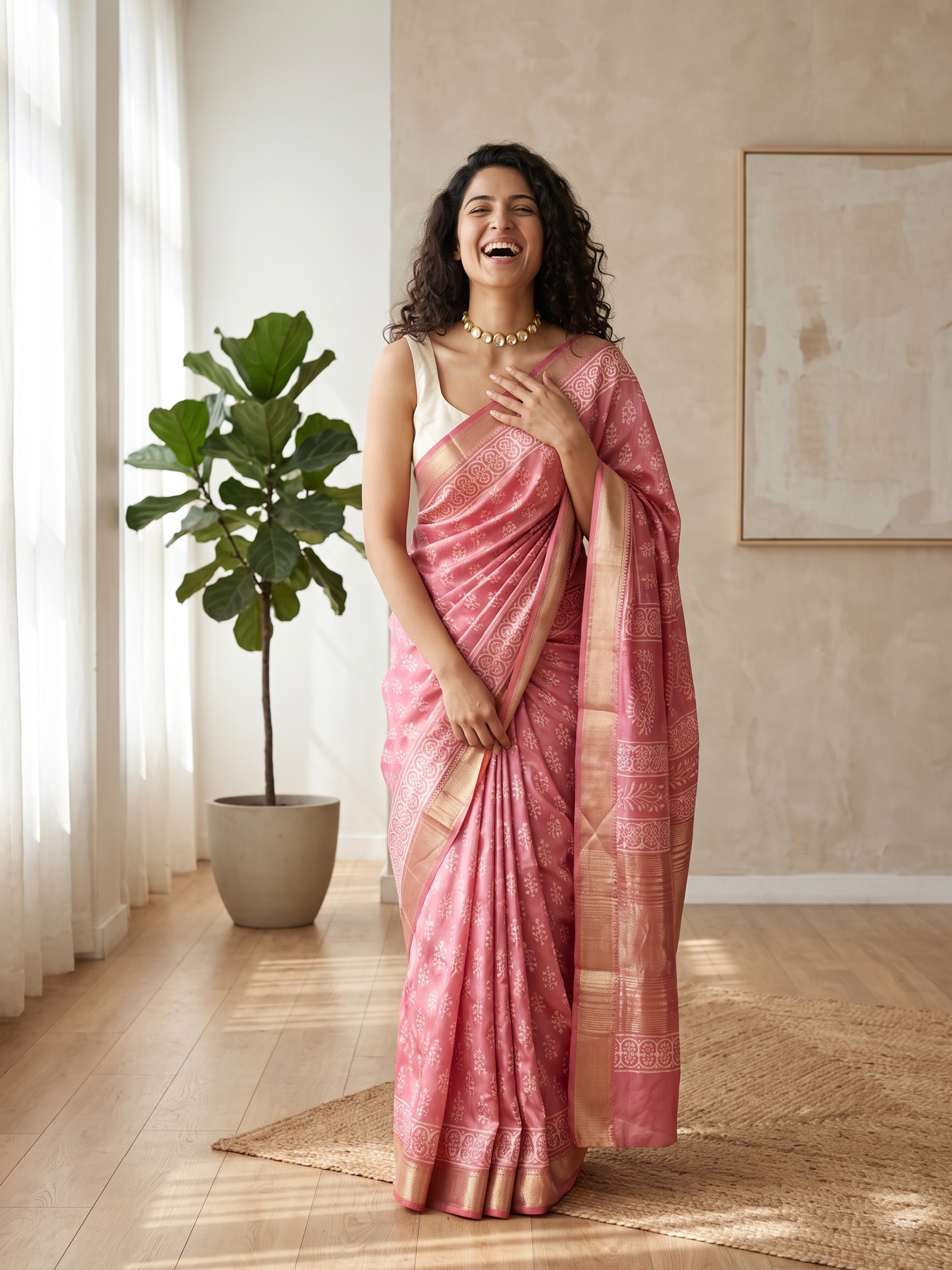 Chitrangada Maheshwari Cotton Silk Saree