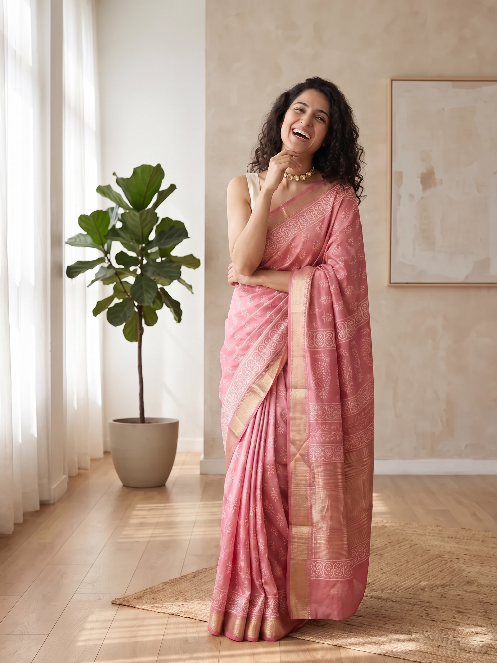 Chitrangada Maheshwari Cotton Silk Saree