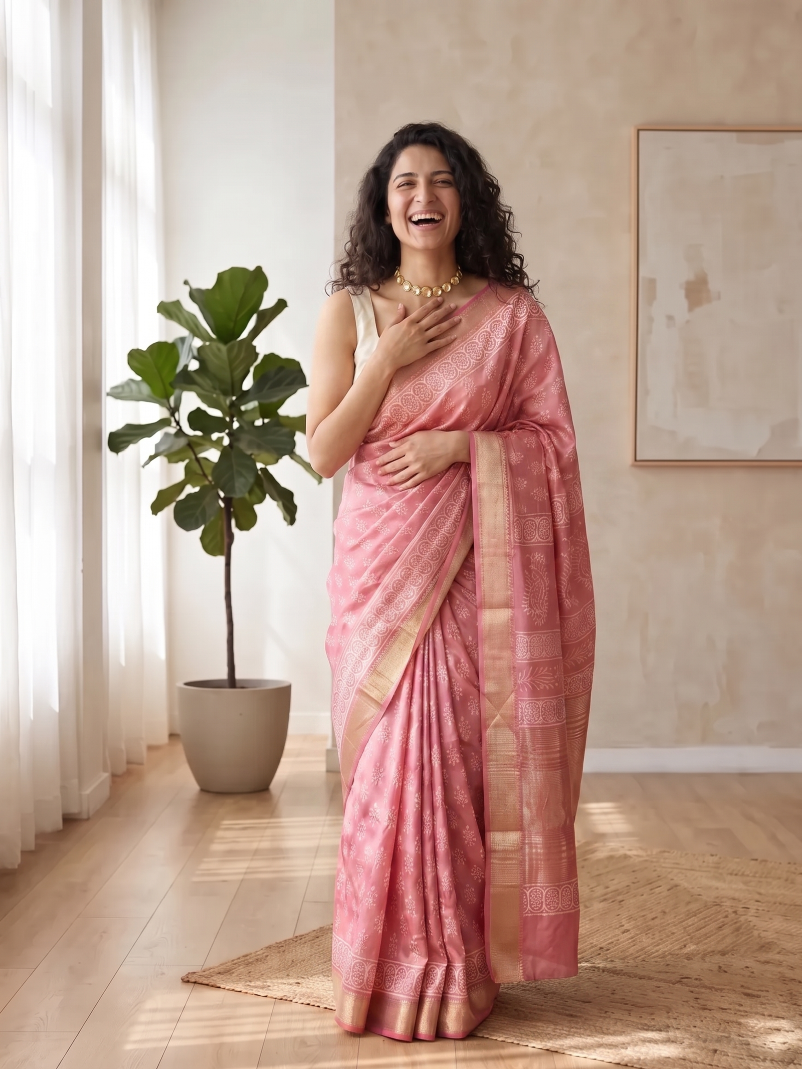 Chitrangada Maheshwari Cotton Silk Saree