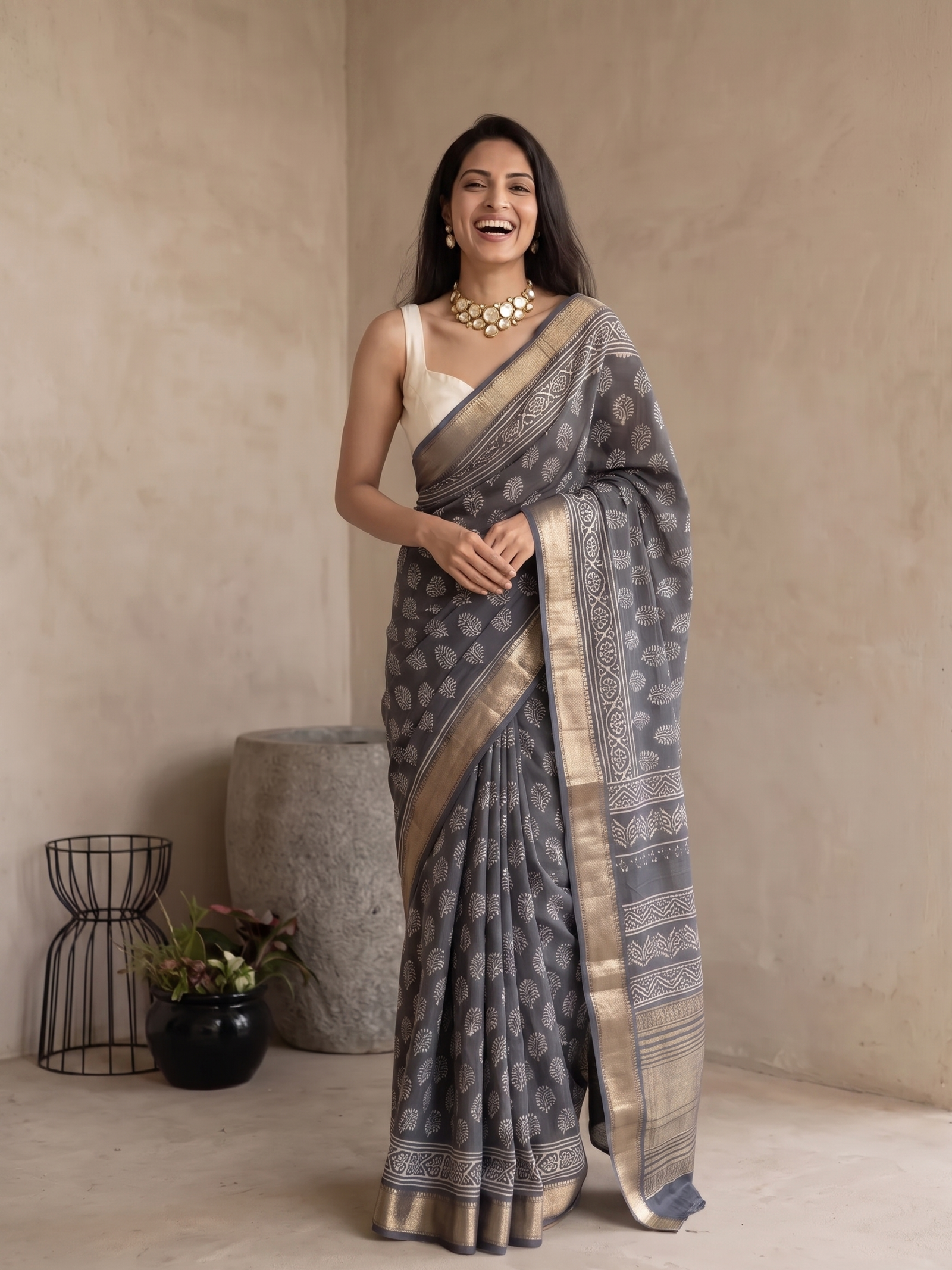 Alora Maheshwari Cotton Silk Saree