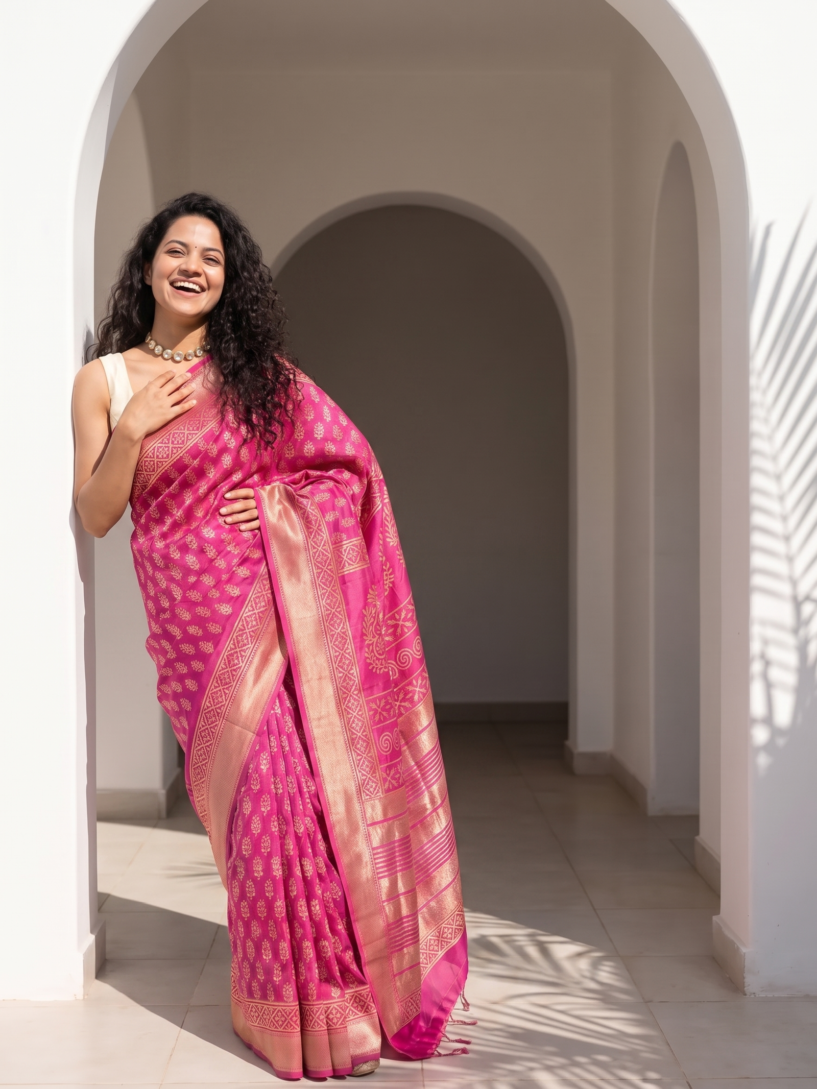 Kalindi Maheshwari Cotton Silk Saree