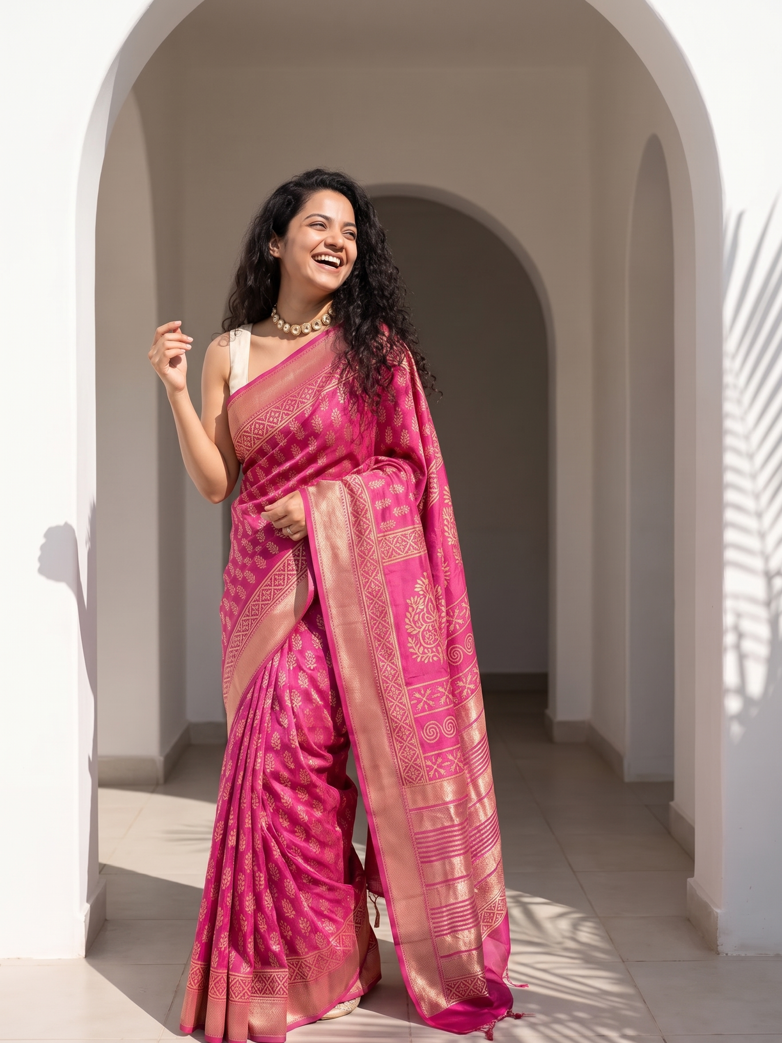 Kalindi Maheshwari Cotton Silk Saree
