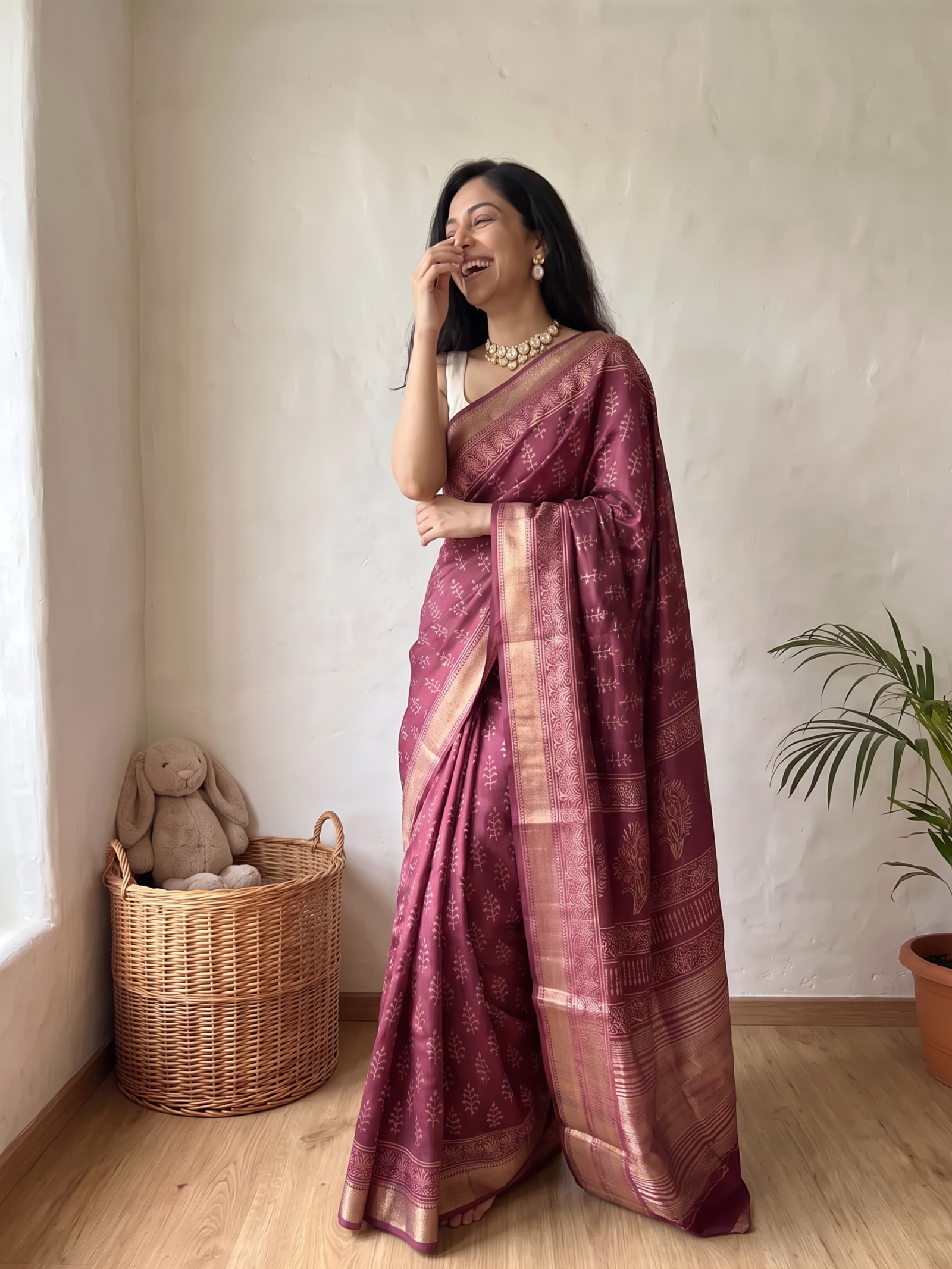 Rupalekha Maheshwari Cotton Silk Saree