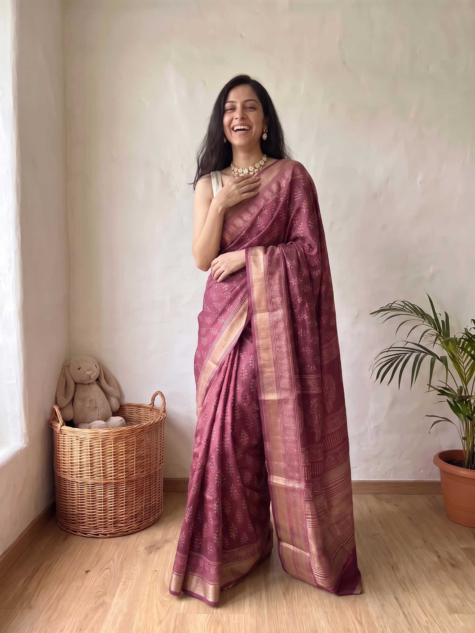 Rupalekha Maheshwari Cotton Silk Saree