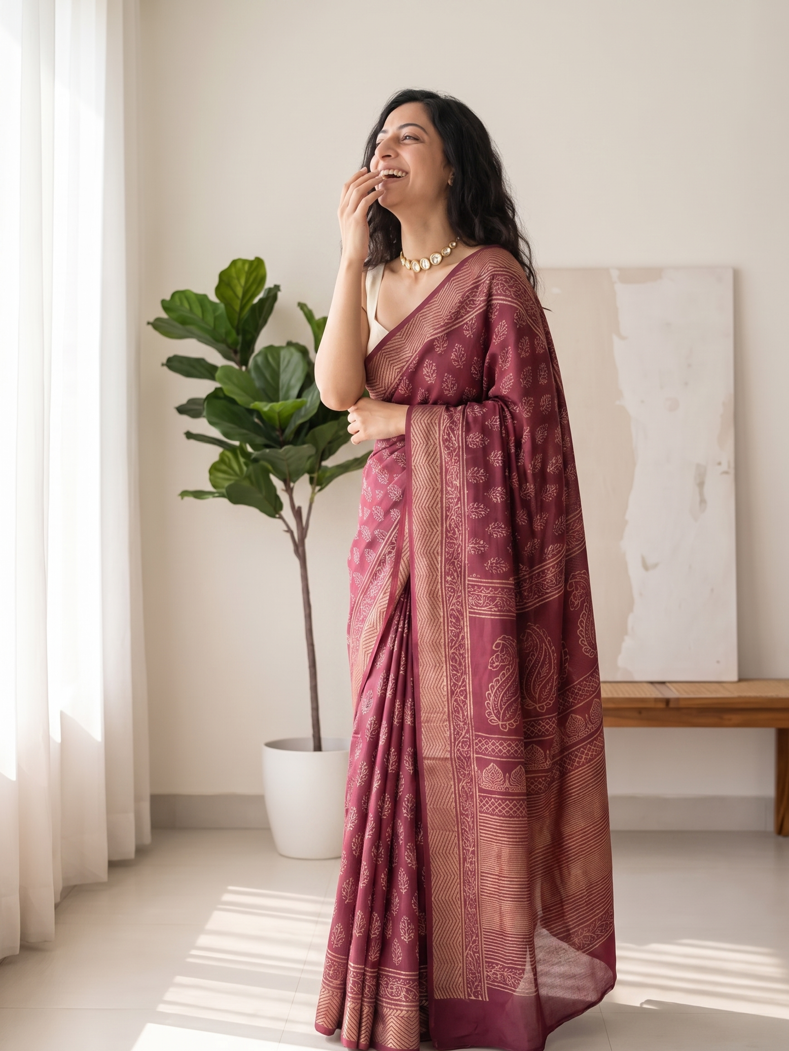 Kaladhari Maheshwari Cotton Silk Saree