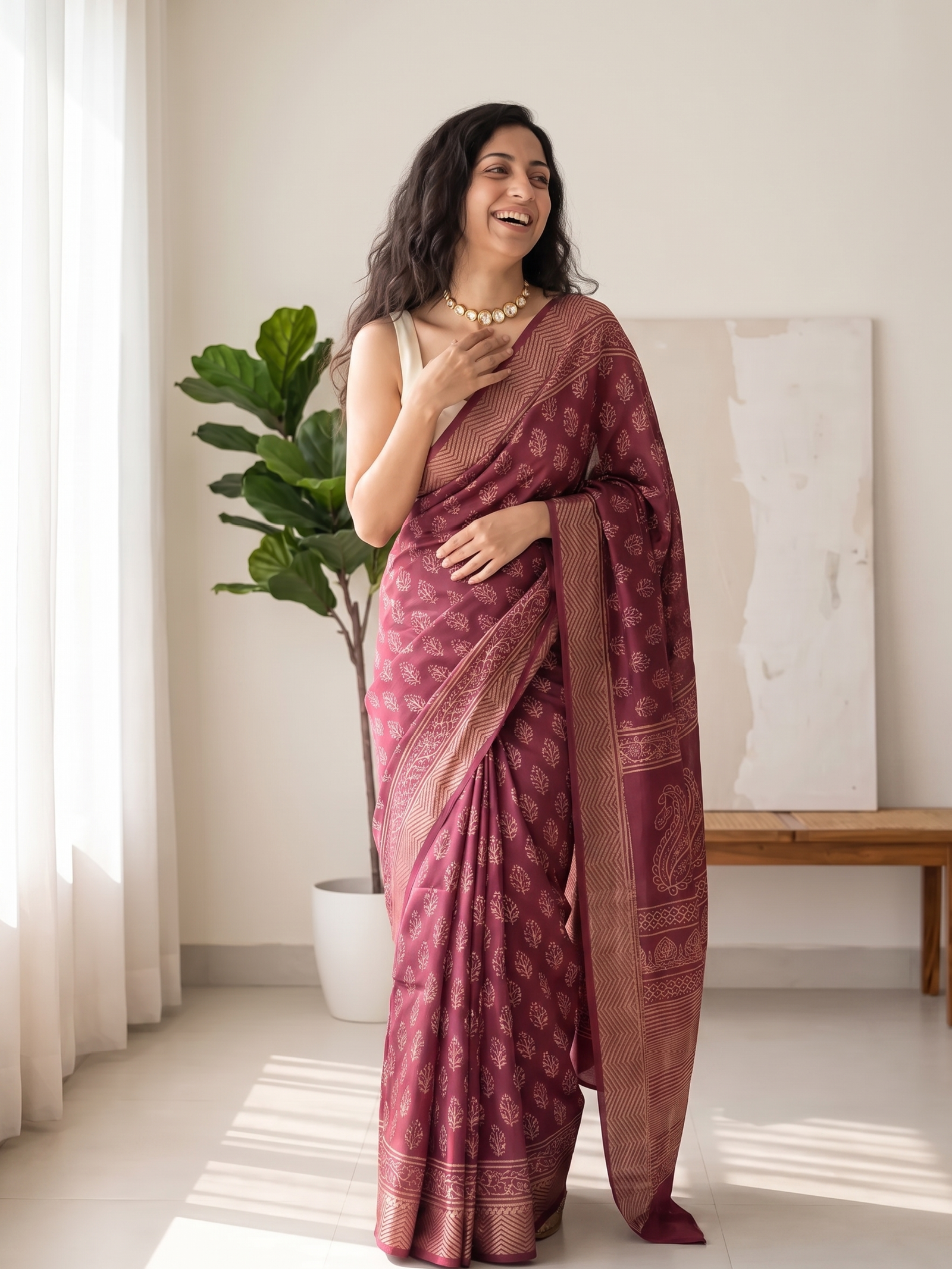 Kaladhari Maheshwari Cotton Silk Saree