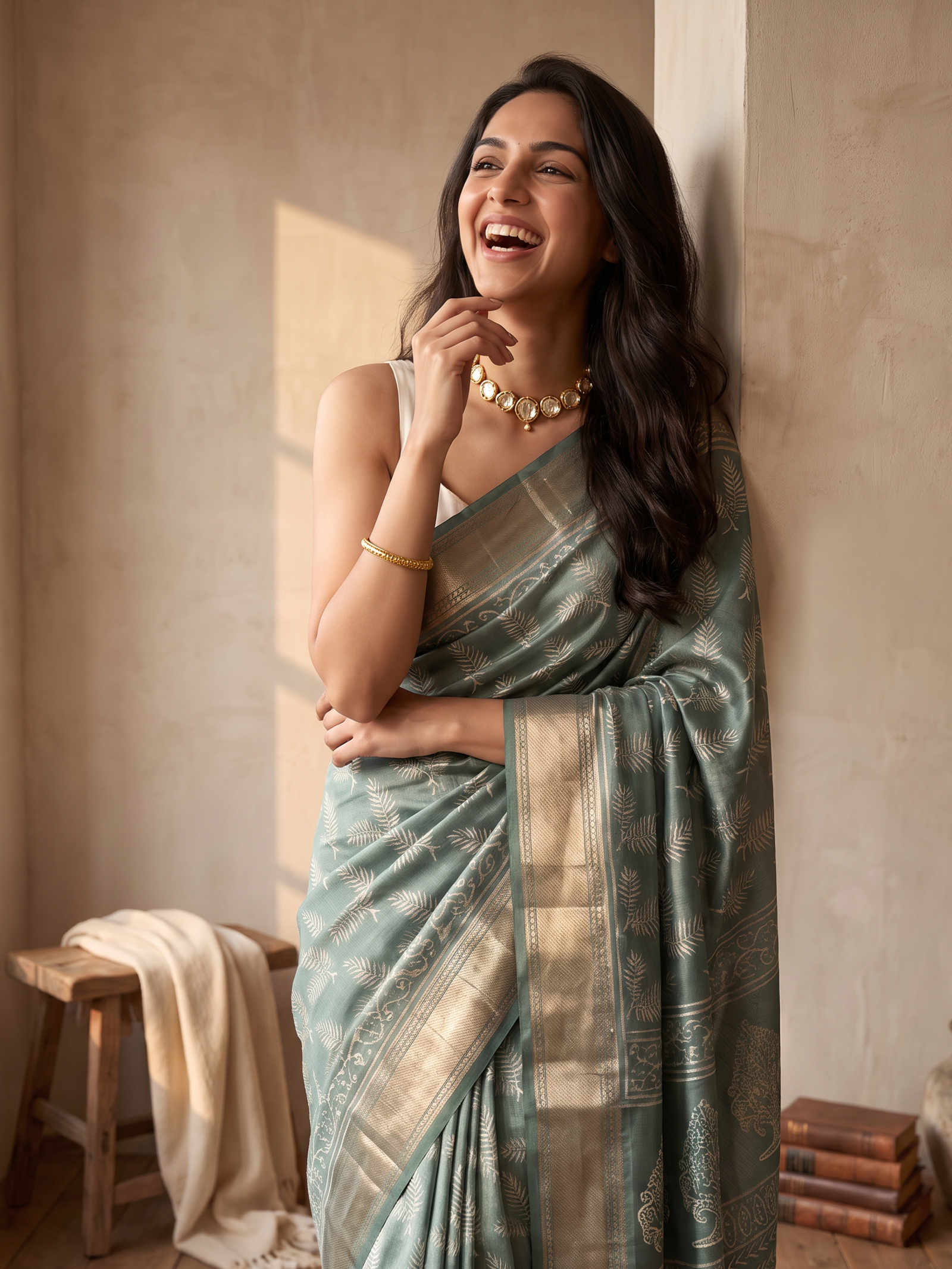 Forest Silk Maheshwari Cotton Silk Saree