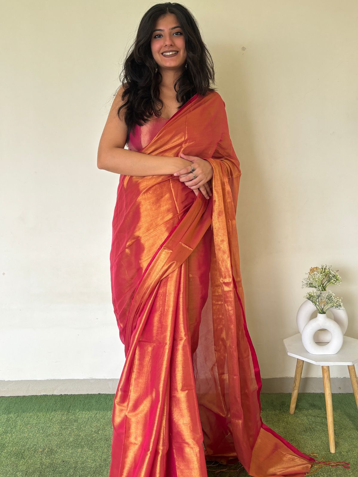 Bela Cotton Tissue Saree