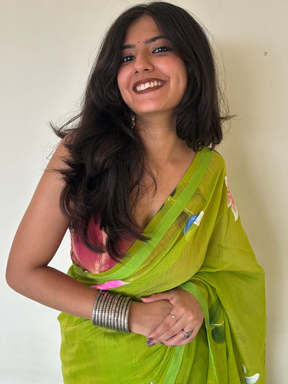 Aurora Aura Mulmul Saree