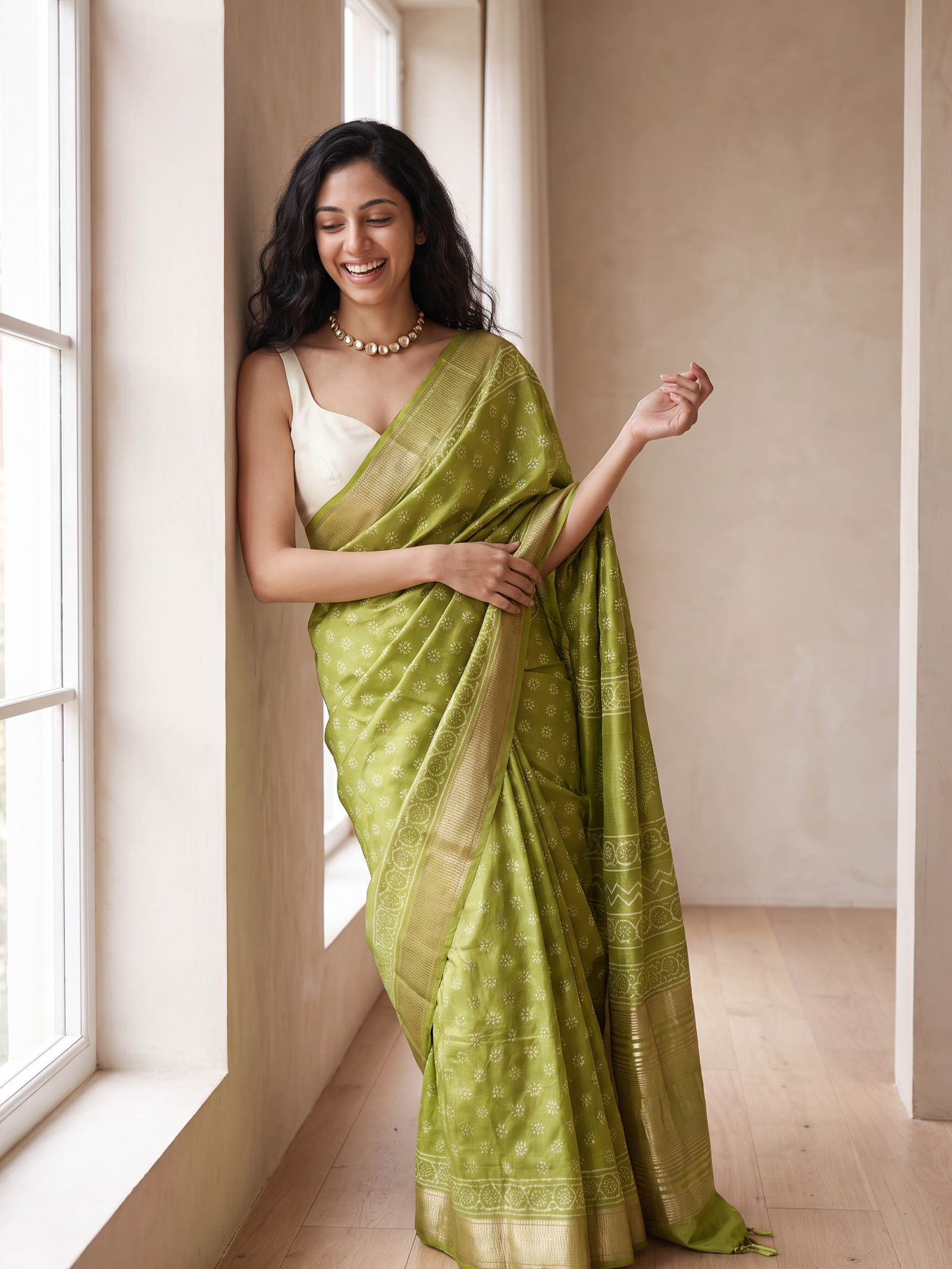 Heritage Loom Maheshwari Cotton Silk Saree