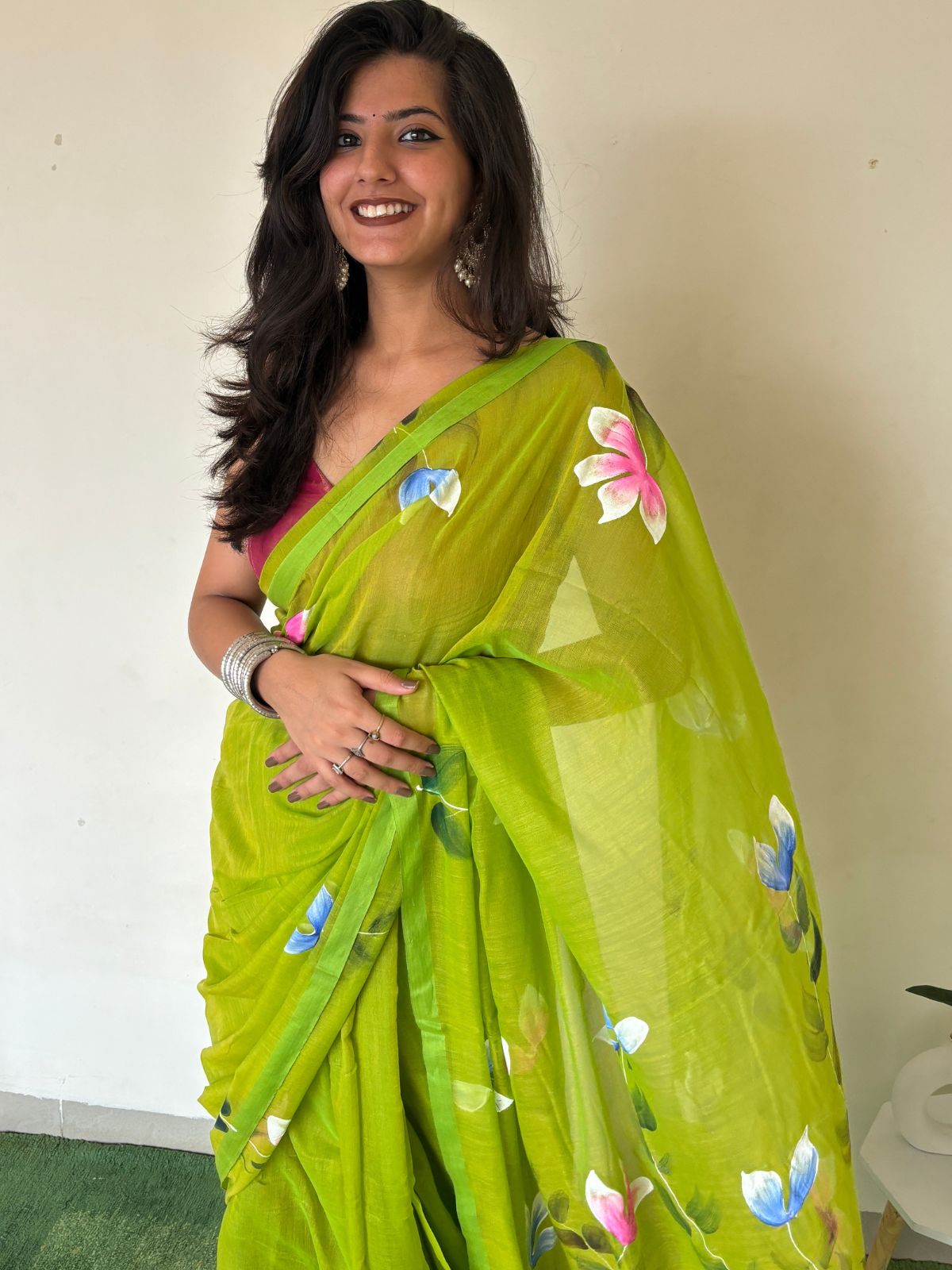 Aurora Aura Mulmul Saree