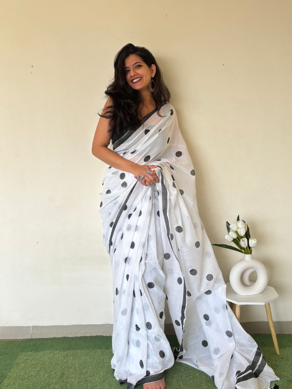 Bulbule Khadi Cotton Saree