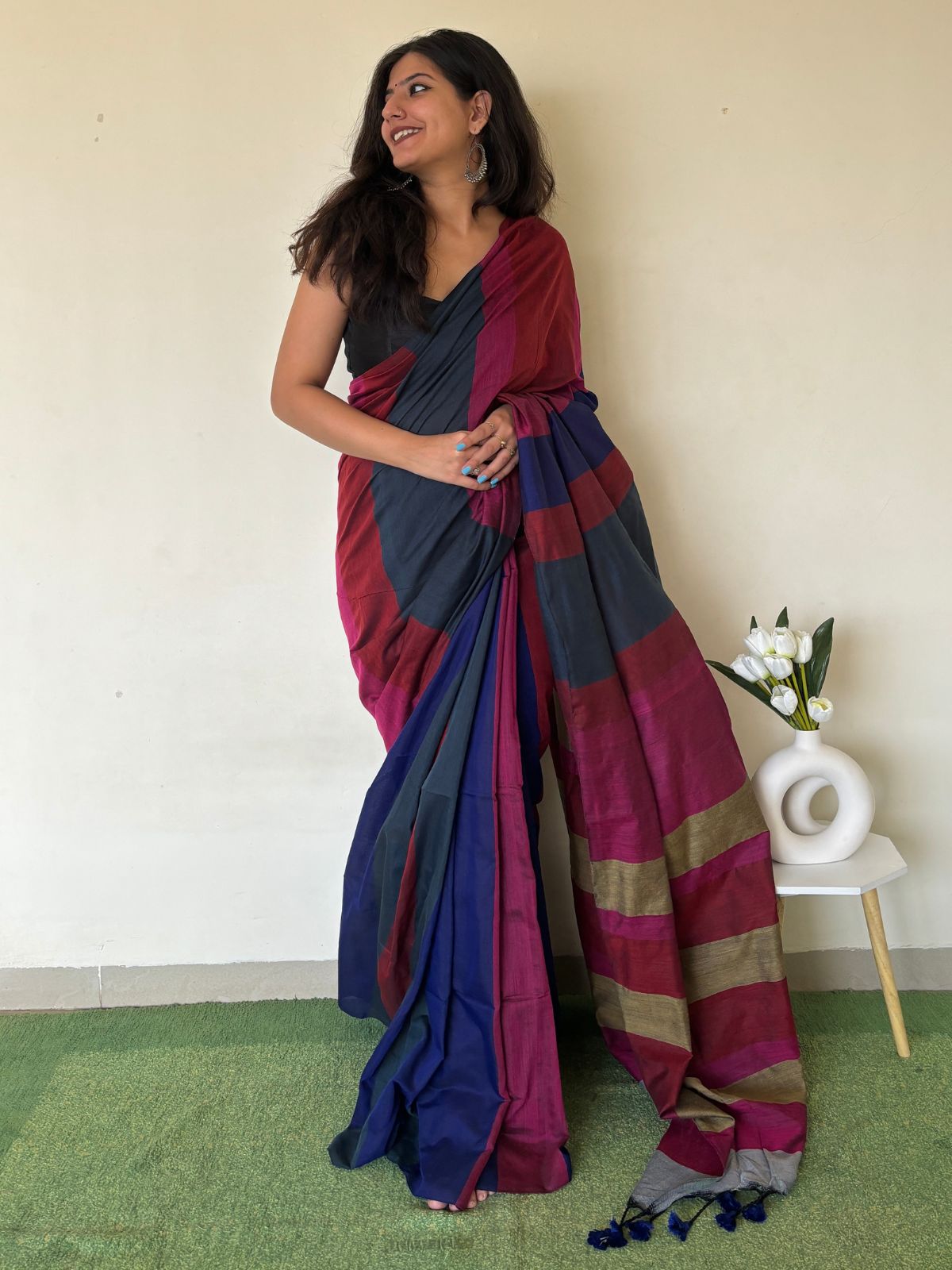 Sundarta Khadi Cotton Saree