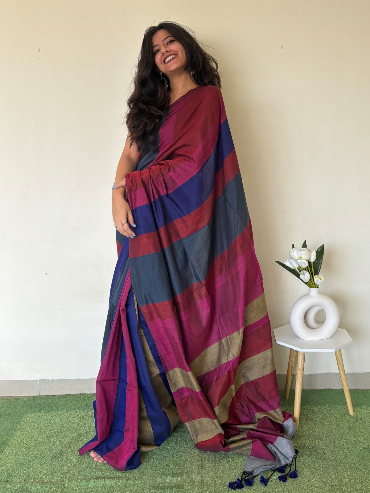 Sundarta Khadi Cotton Saree