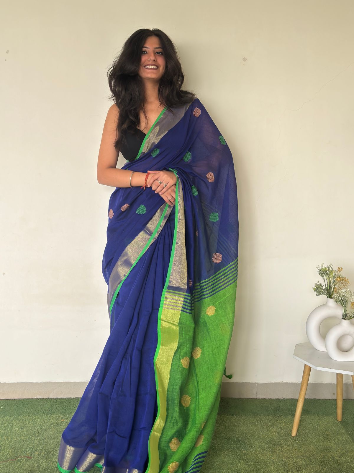 Rajmohini Linen Saree